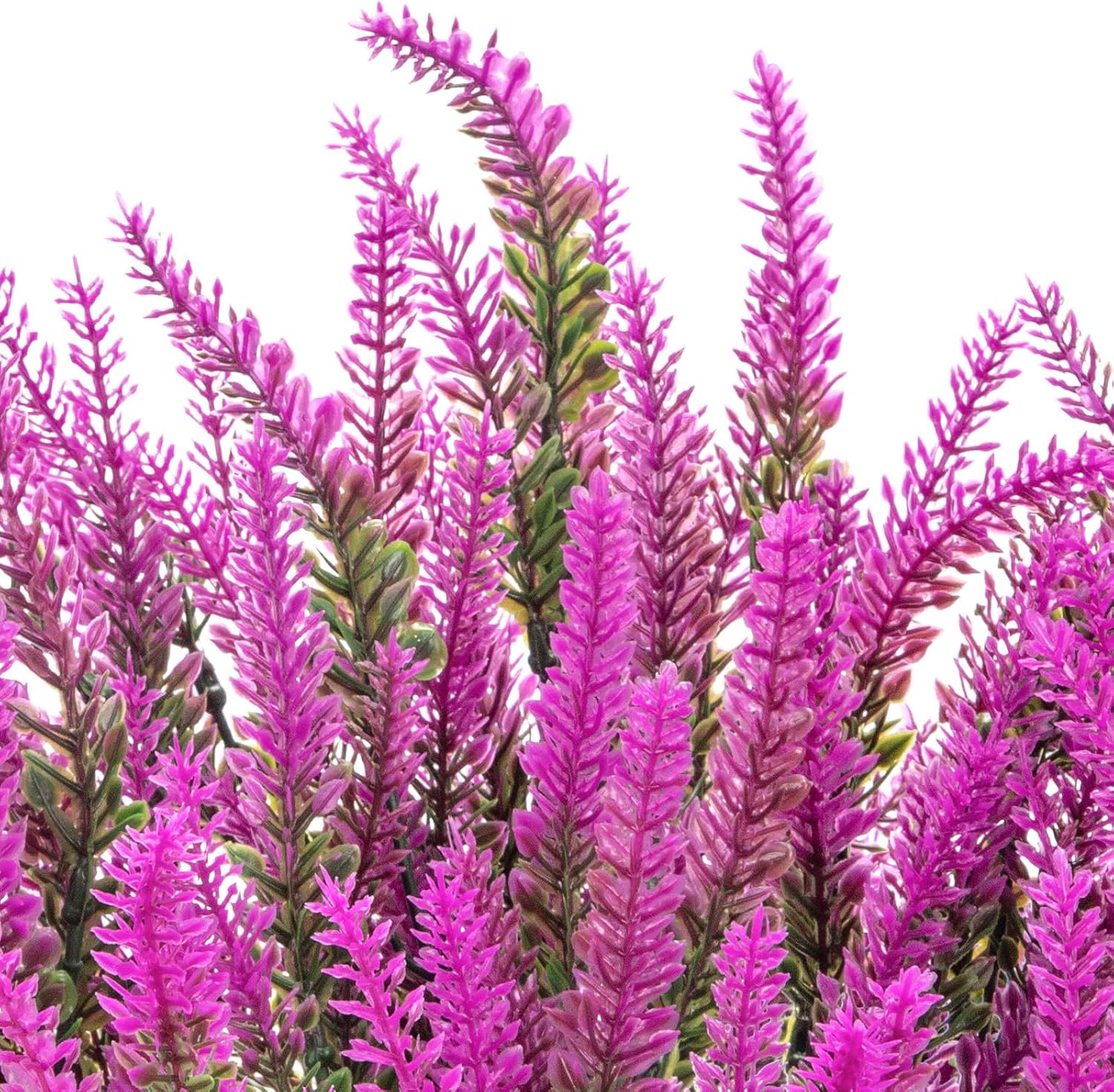 10 Bundles Fake Flowers Artificial Lavender Plants, Purple