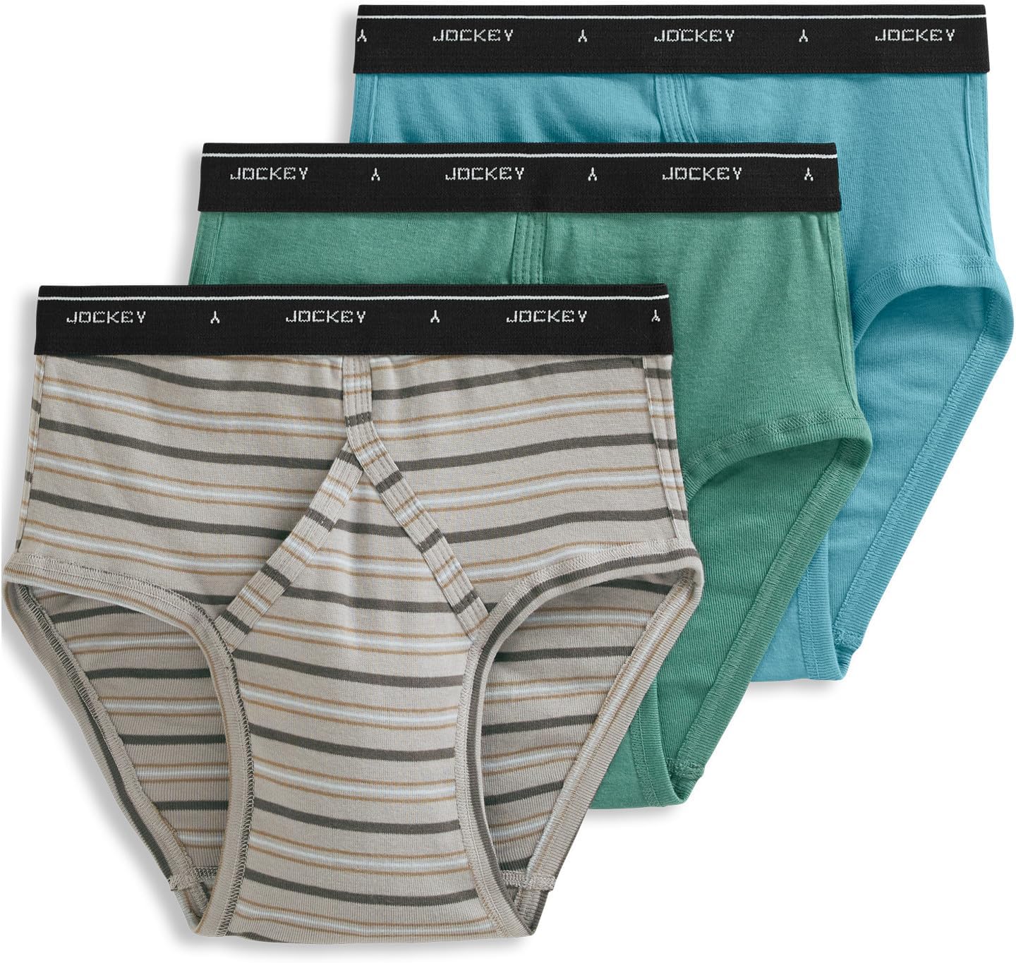 Jockey Classic Low Rise Brief- 3 Pack - 100% Cotton Underwear for Men