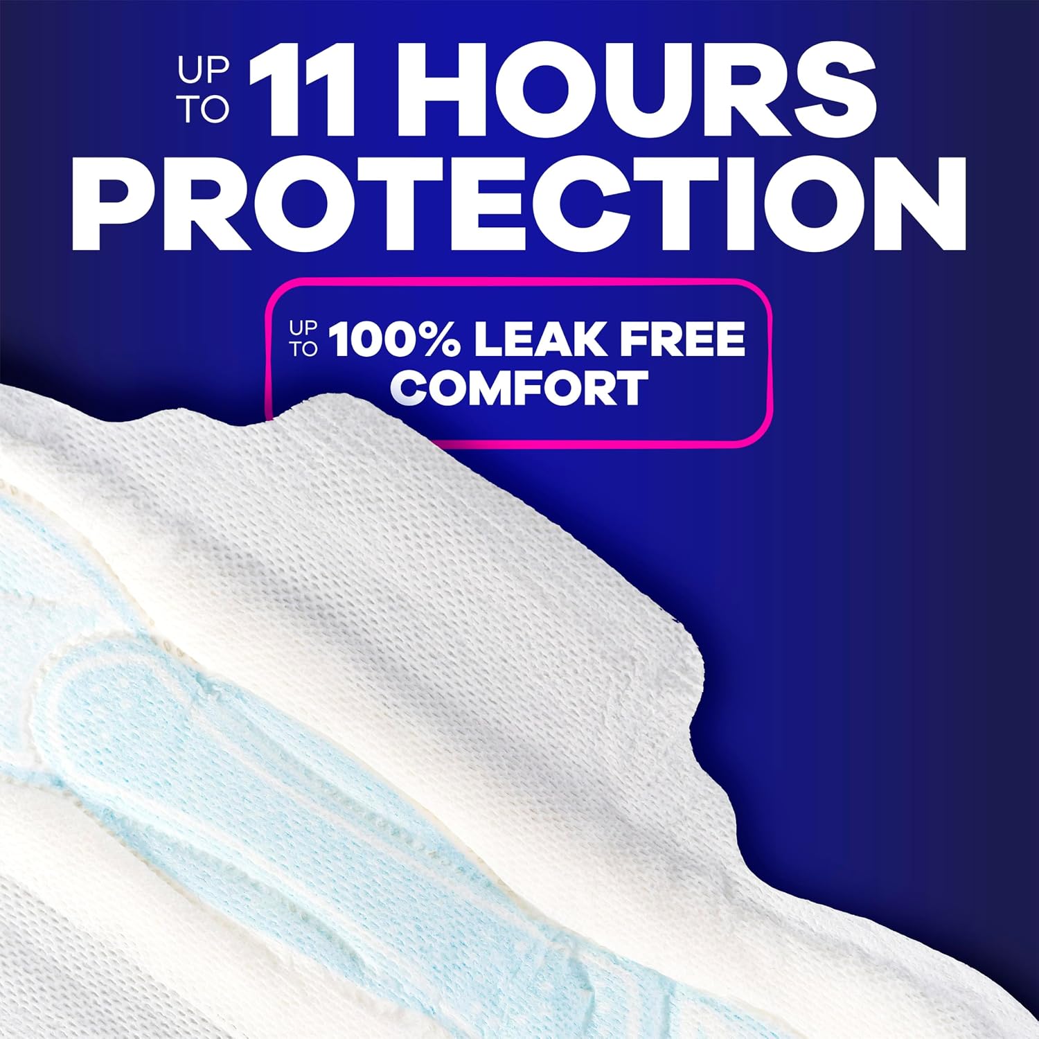 Always Maxi Overnight Feminine Pads with Wings for Women, Size 4, Overnight Absorbency, Unscented, Up to 100% Leak-Free Protection, 48 Count