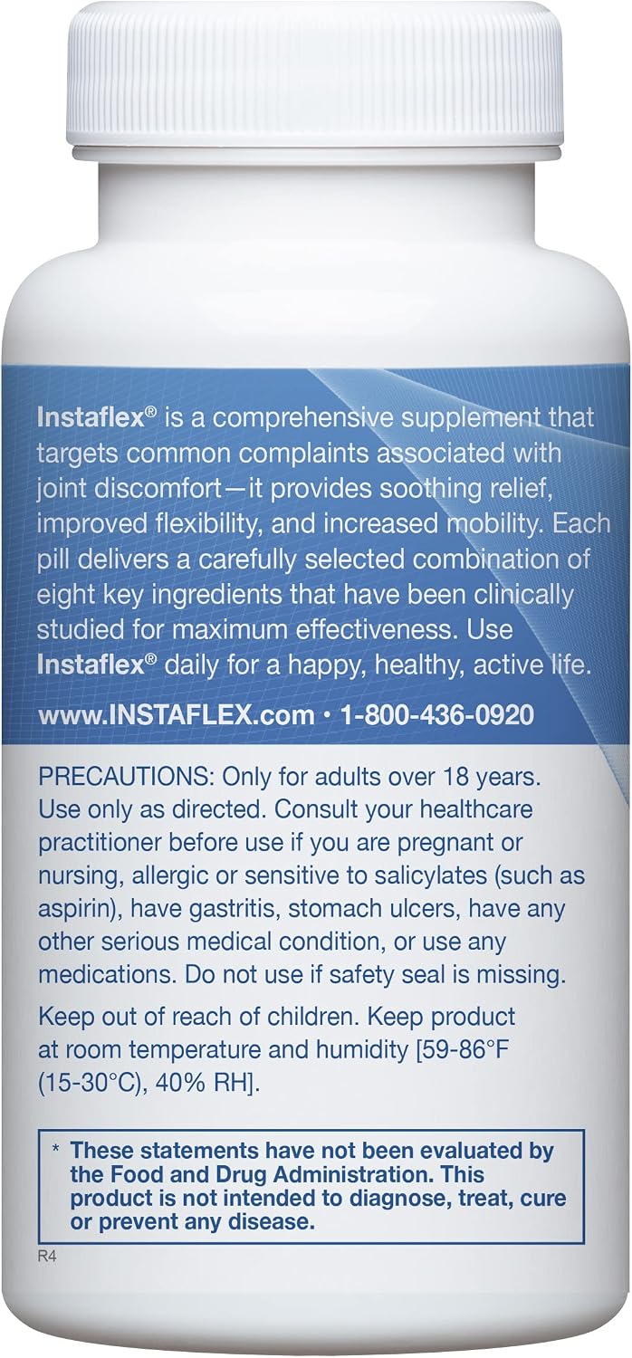 Instaflex Joint Support Supplement for Men and Women with Glucosamine, 90ct | Joint Health, Relieve Discomfort, Improve Flexibility, Increase Mobility
