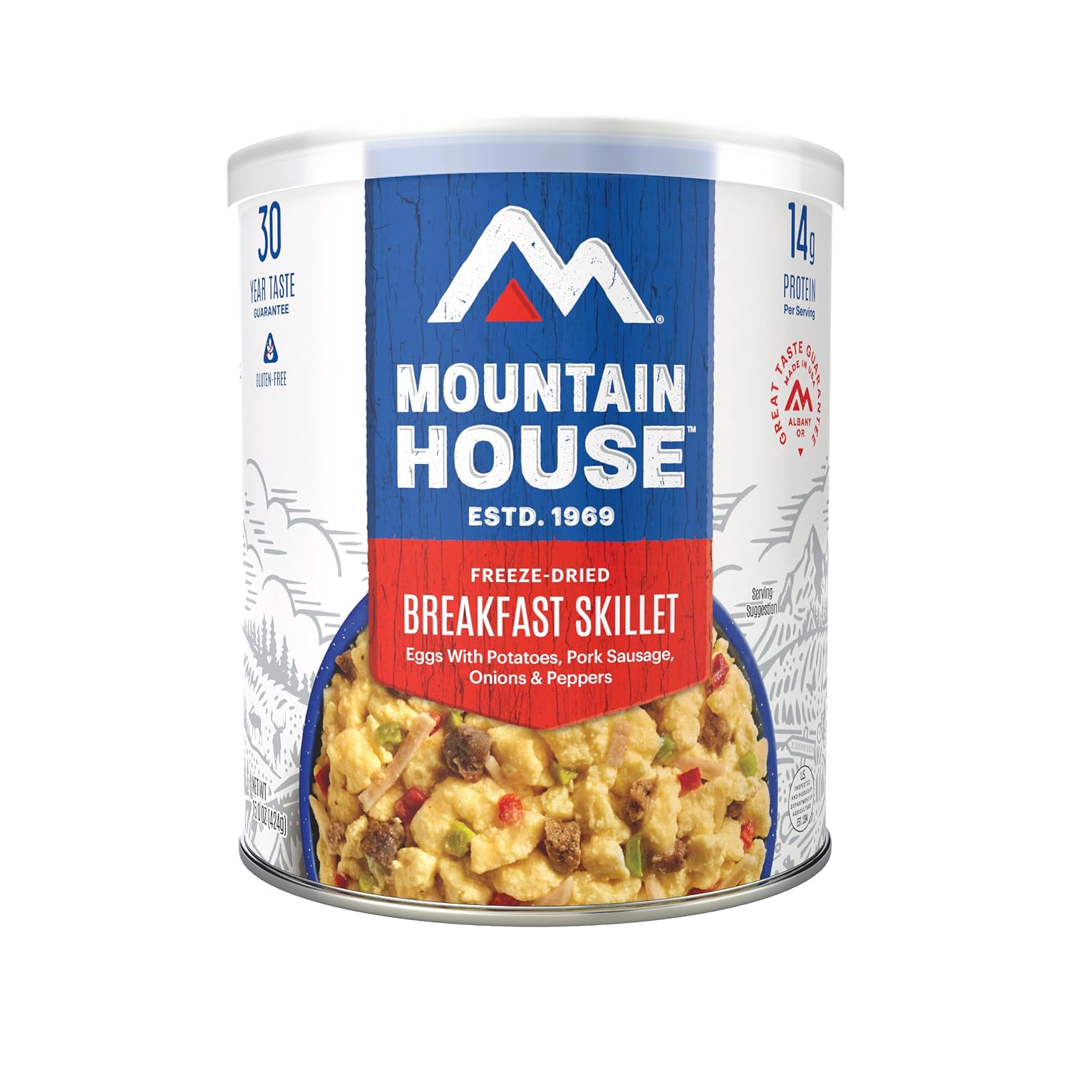Mountain House Diced Beef | Freeze Dried Survival & Emergency Food | #10 Can | Gluten-Free, 30122