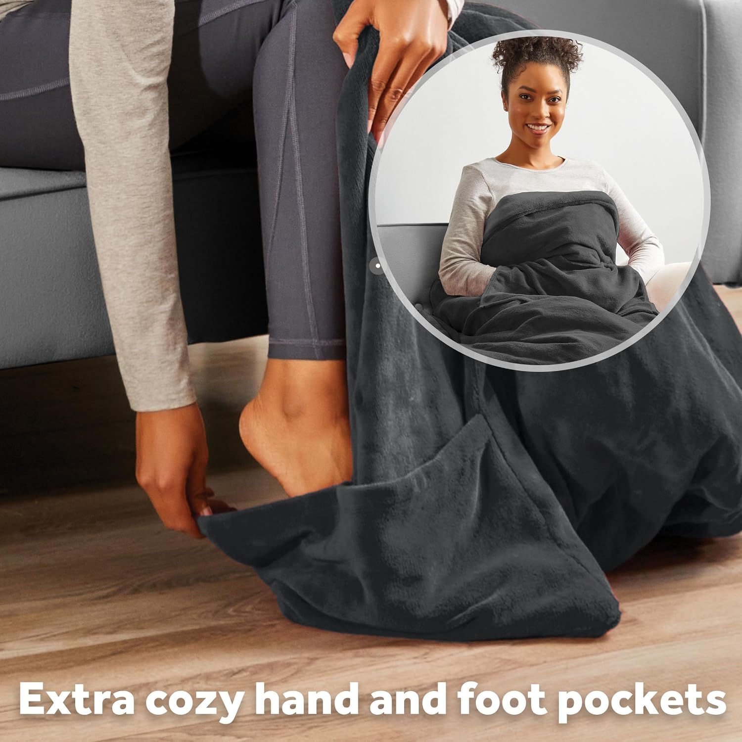 Sunbeam Electric Royal Posh Velvet Heated Blanket, 12 Heat Settings, 12-Hour Selectable Auto Shut-Off, Fast Heating, Warm and Lush, Champagne Color, King, 90" x 100"
