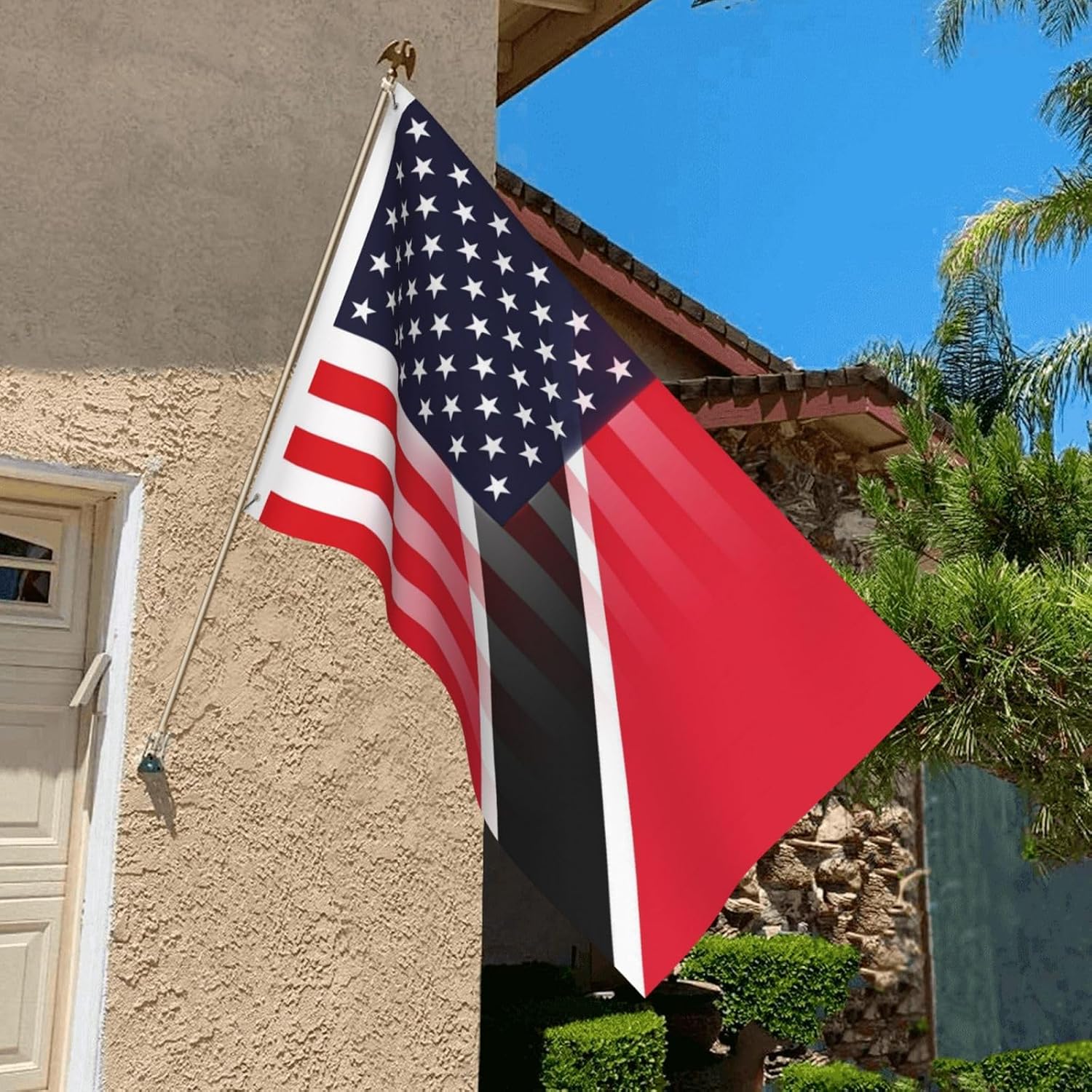 Nicaragua Nicaraguan And American Flag America USA 3x5 Ft Indoor Outdoor Decor Banner National Flags for Garden Yard Car Outside Decoration