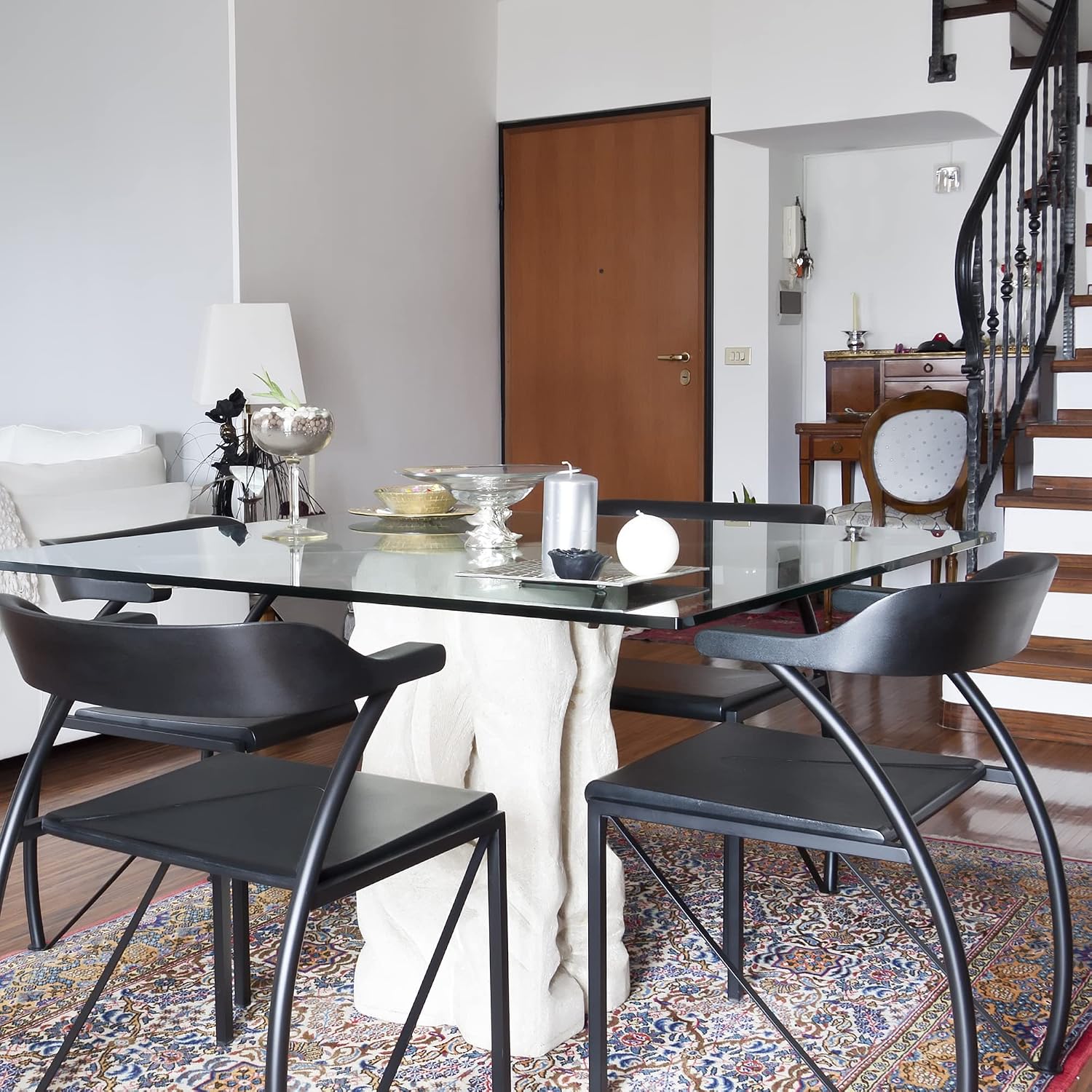 Clear Tempered Glass Table Top 22 Inch Square Flat Polished Edge with 1/4 Inch Thickness for Dining, Coffee or Side Tables by Fab Glass and Mirror