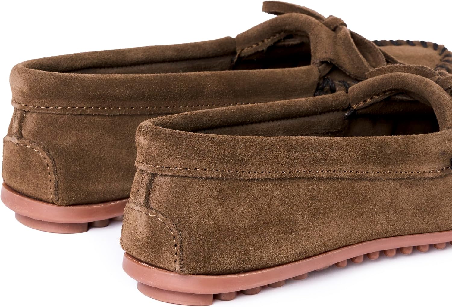 Minnetonka Women's Kilty Suede Hardsole Moccasin