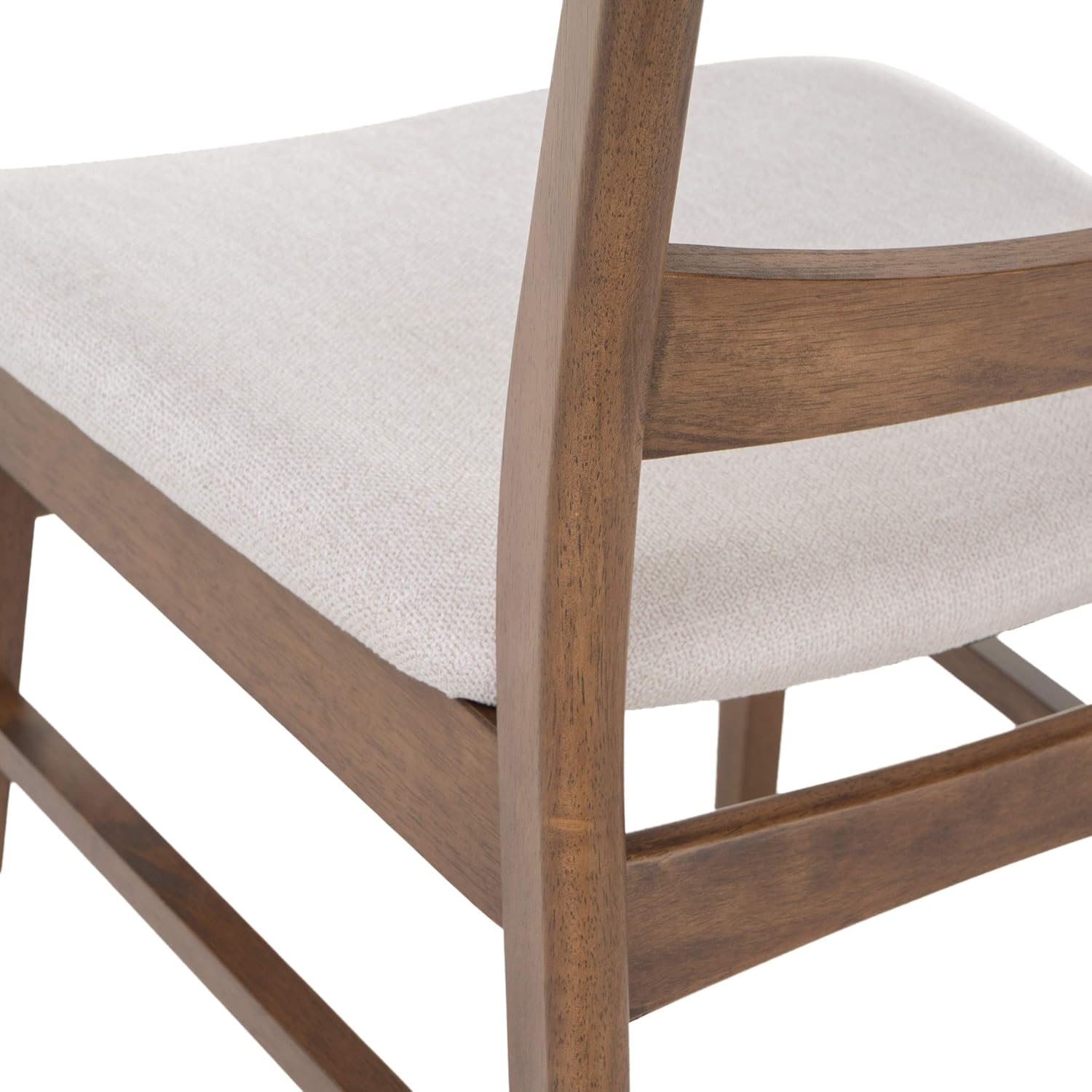Christopher Knight Home Heather Mid-Century Modern Dining Chairs (Set of 4), Dark Gray and Natural Oak
