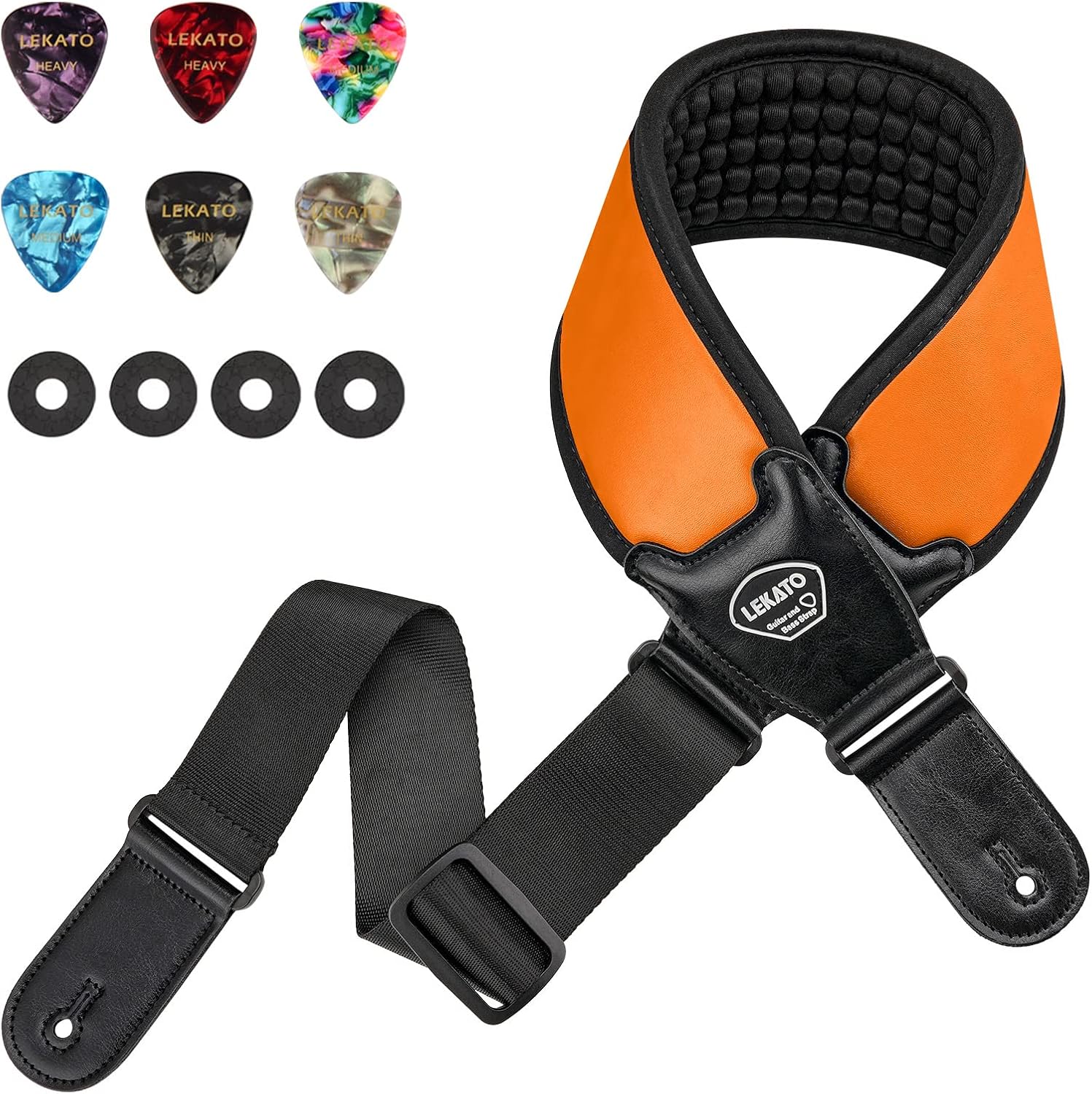 LEKATO Guitar Straps for Electric Guitar Bass