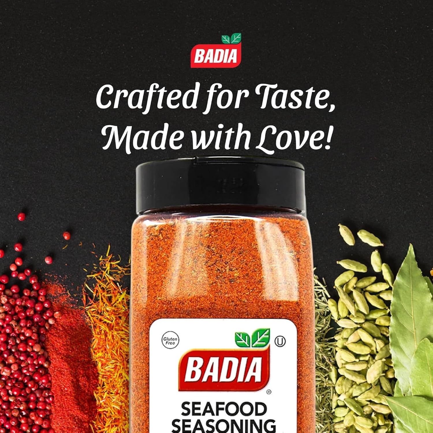 Badia Blackened Seafood Seasoning, 1.5 lb – Creole Spice Blend | Bold Creole-inspired seasoning for blackened seafood, fish, shrimp, meats, grilling, pan-searing, and Southern-style recipes