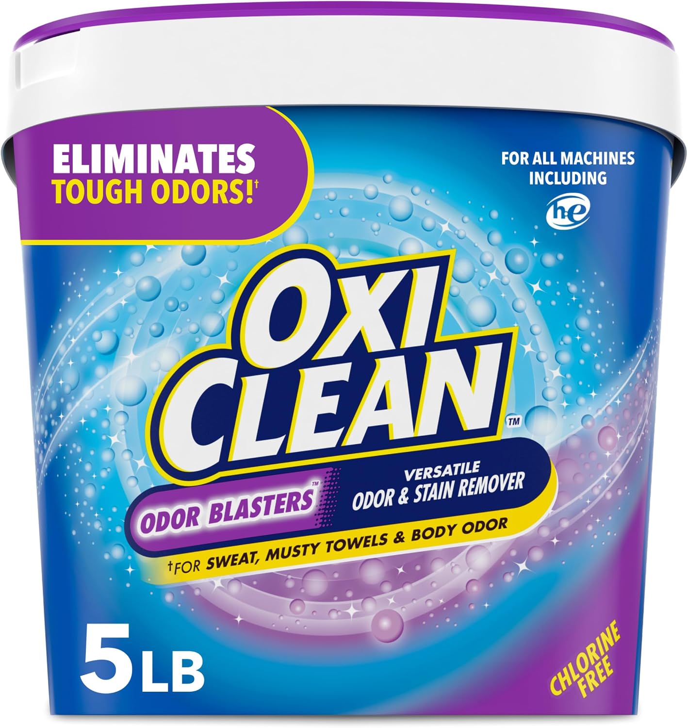 OxiClean Odor Blasters Versatile Odor and Laundry Stain Remover Powder, 5 lb