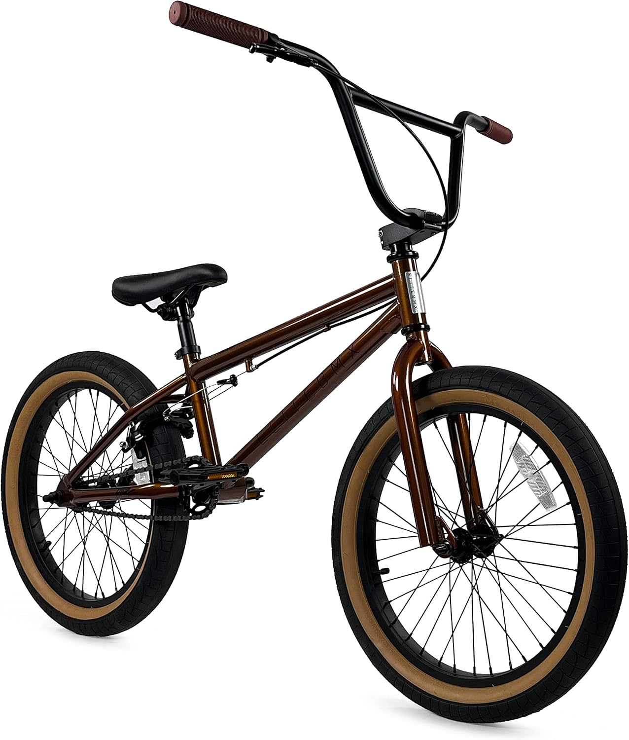 Elite BMX Stealth Freestyle Bike for Youth & Adults, Durable Steel Frame, Available in 16", 18", and 20" Sizes