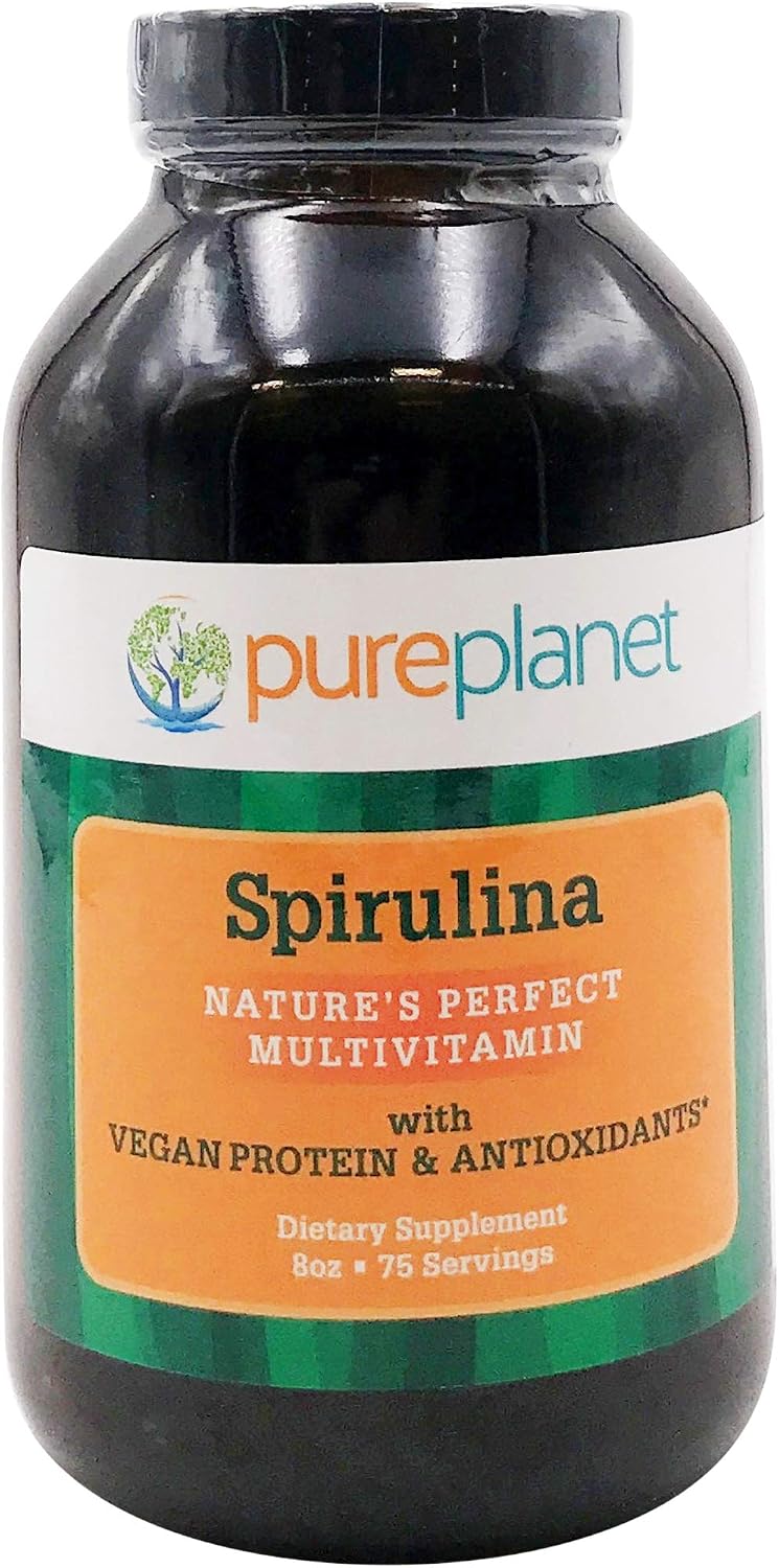 Pure Planet 100% Pure Spirulina Powder, 8 OZ