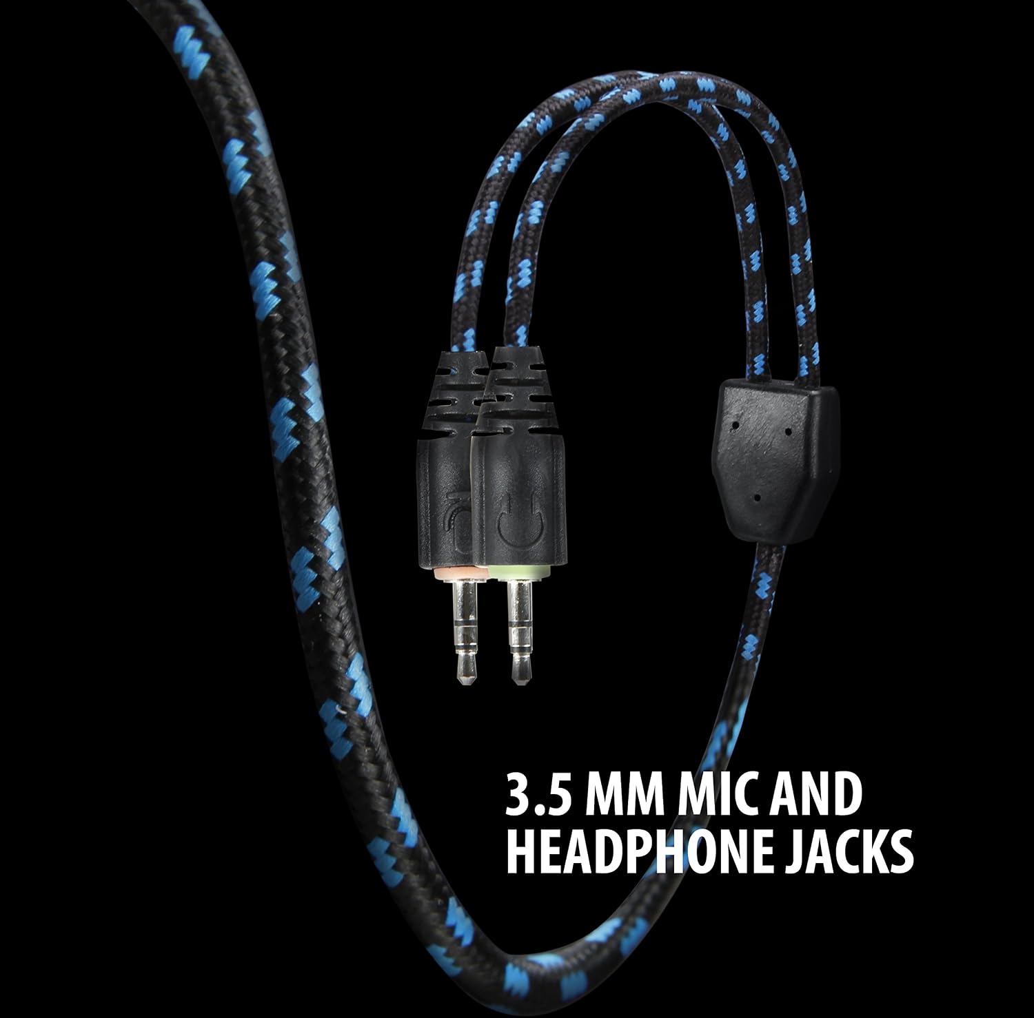 Enhance GX-H4 Computer Gaming Headset with Microphone - Braided Cable, Noise Isolating Headphones