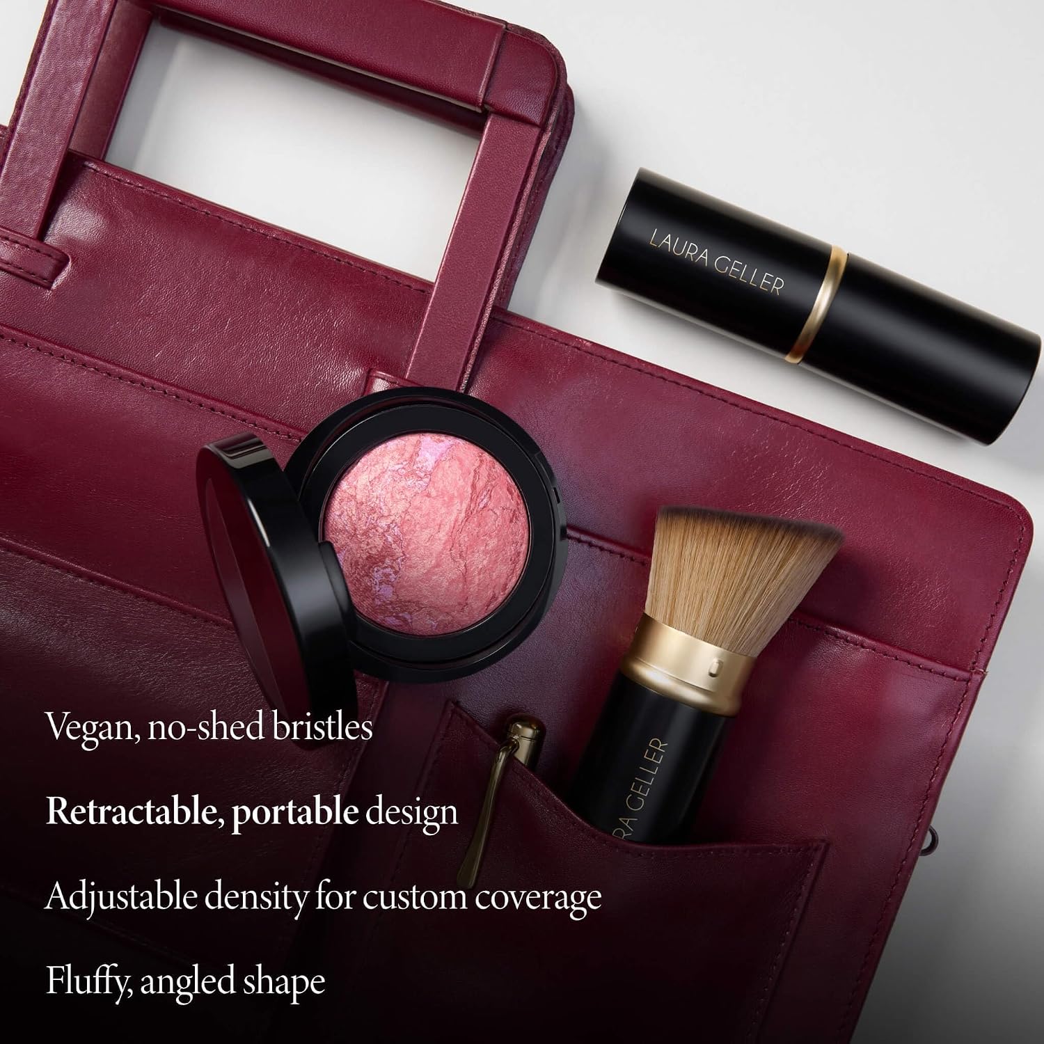LAURA GELLER NEW YORK Makeup Brushes - Retractable Angled Kabuki Brush