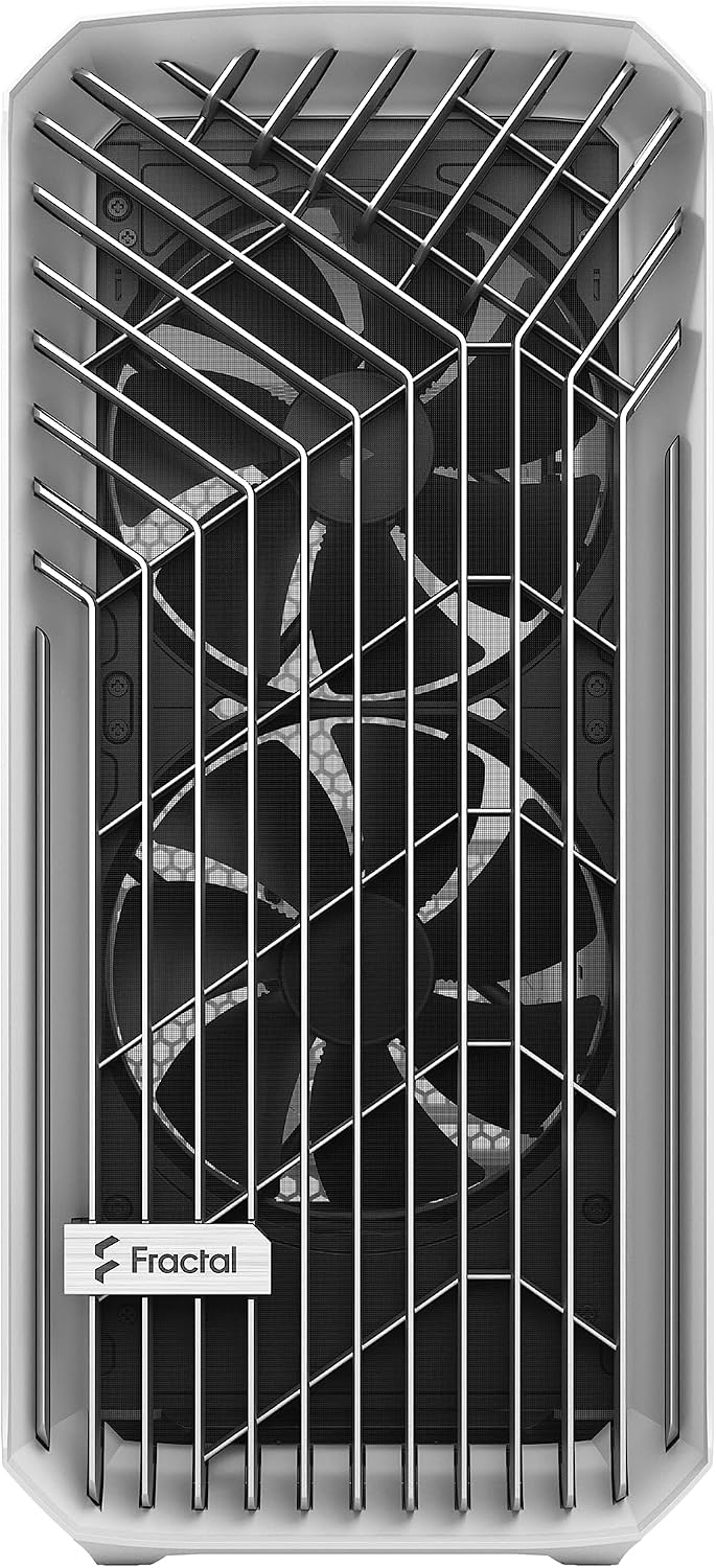 Fractal Design Torrent Black - Light Tint Tempered Glass Side Panel - Open Grille for Maximum air Intake - Two 180mm PWM and Three 140mm Fans