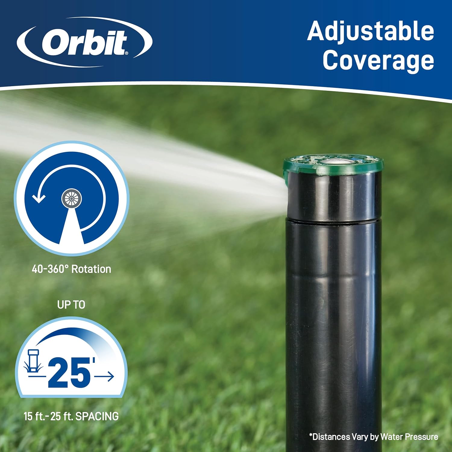 Orbit 55469 Saturn III Gear-Drive Rotor Water Sprinkler (2-Pack)