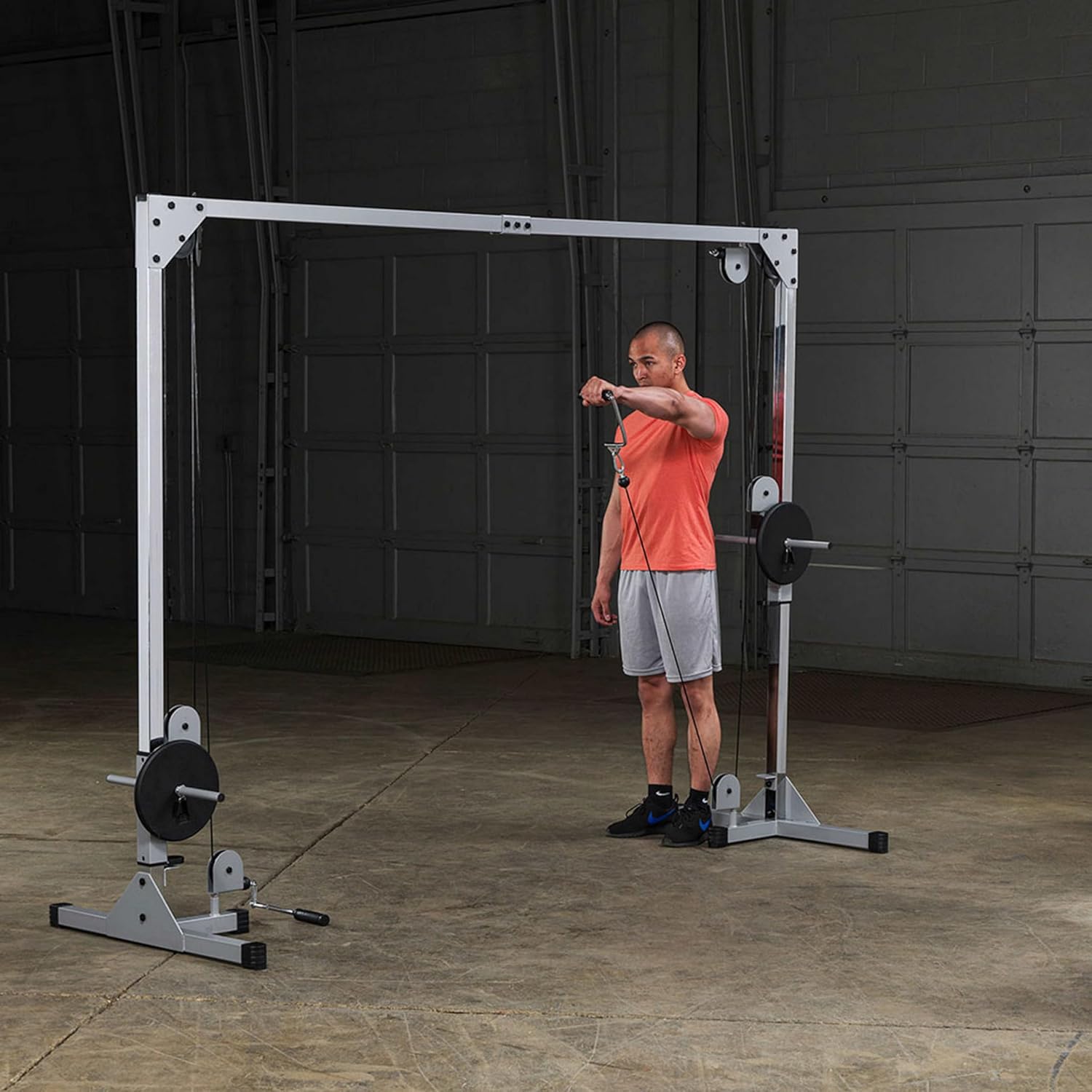 Body-Solid Best Fitness Functional Trainer Cable Machine, Full Body Workout Weight Stacks, Chest and Shoulder Exercise Home Gym LAT Pulldown Machines with 190lb Weights Stack