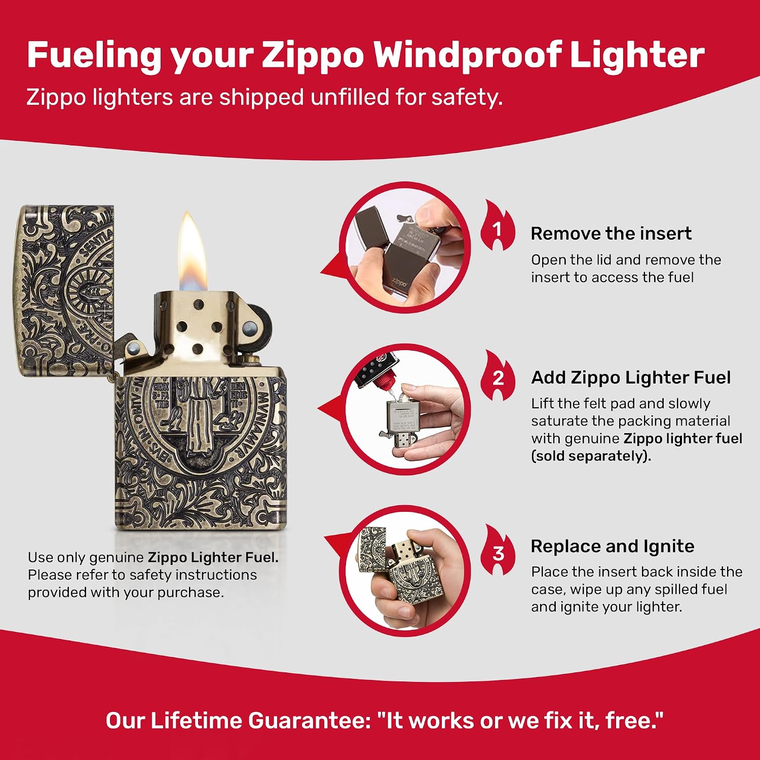 Zippo Cross Pocket Lighter