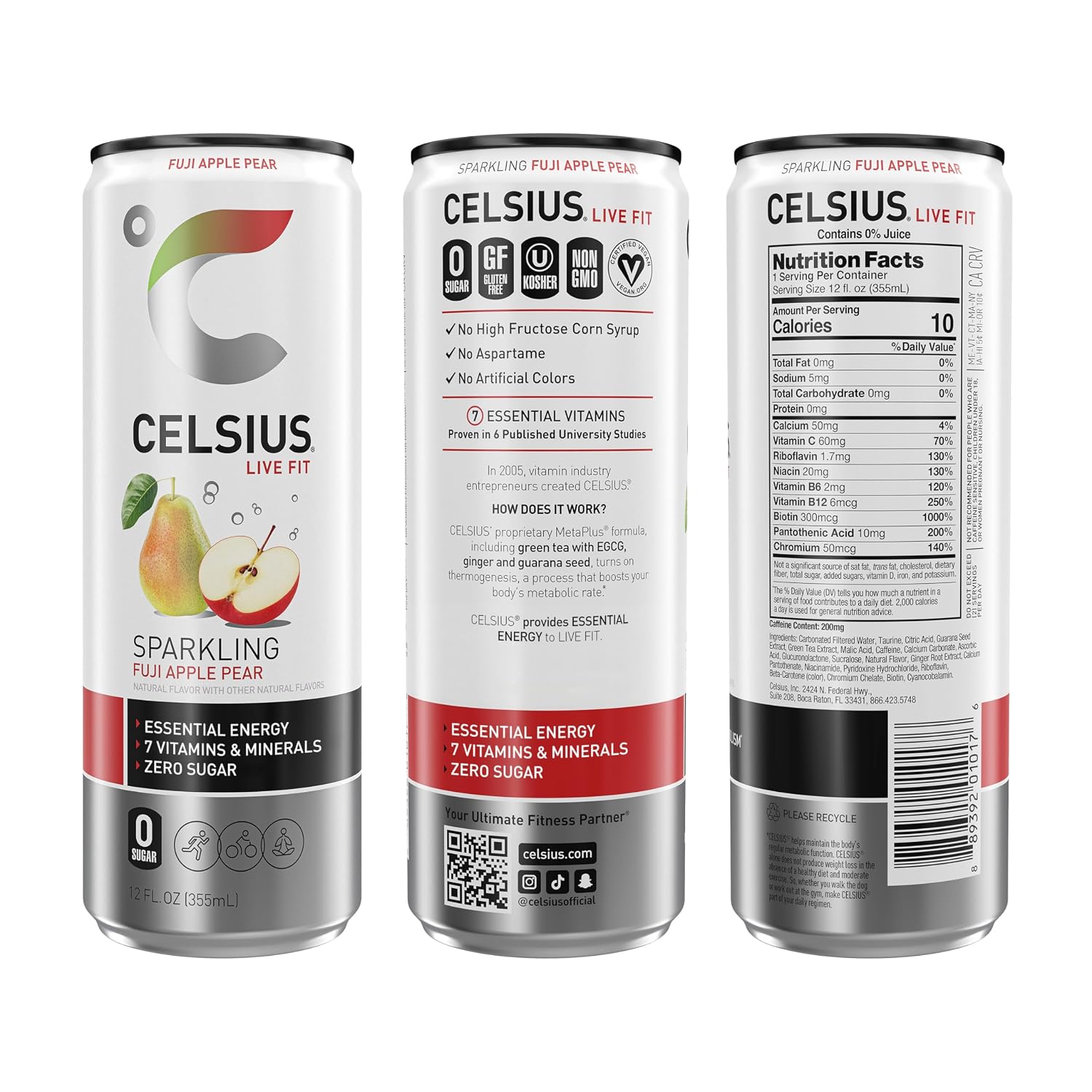 CELSIUS Sparkling Cola, Sugar Free Energy Drink, 12 Fl Oz (Pack of 12)