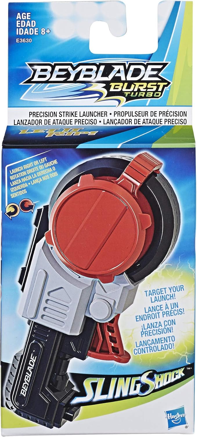 Beyblade E3630 Burst Turbo Slingshock Precision Strike Launcher Compatible with Right/Left-Spin Tops, Age 8+