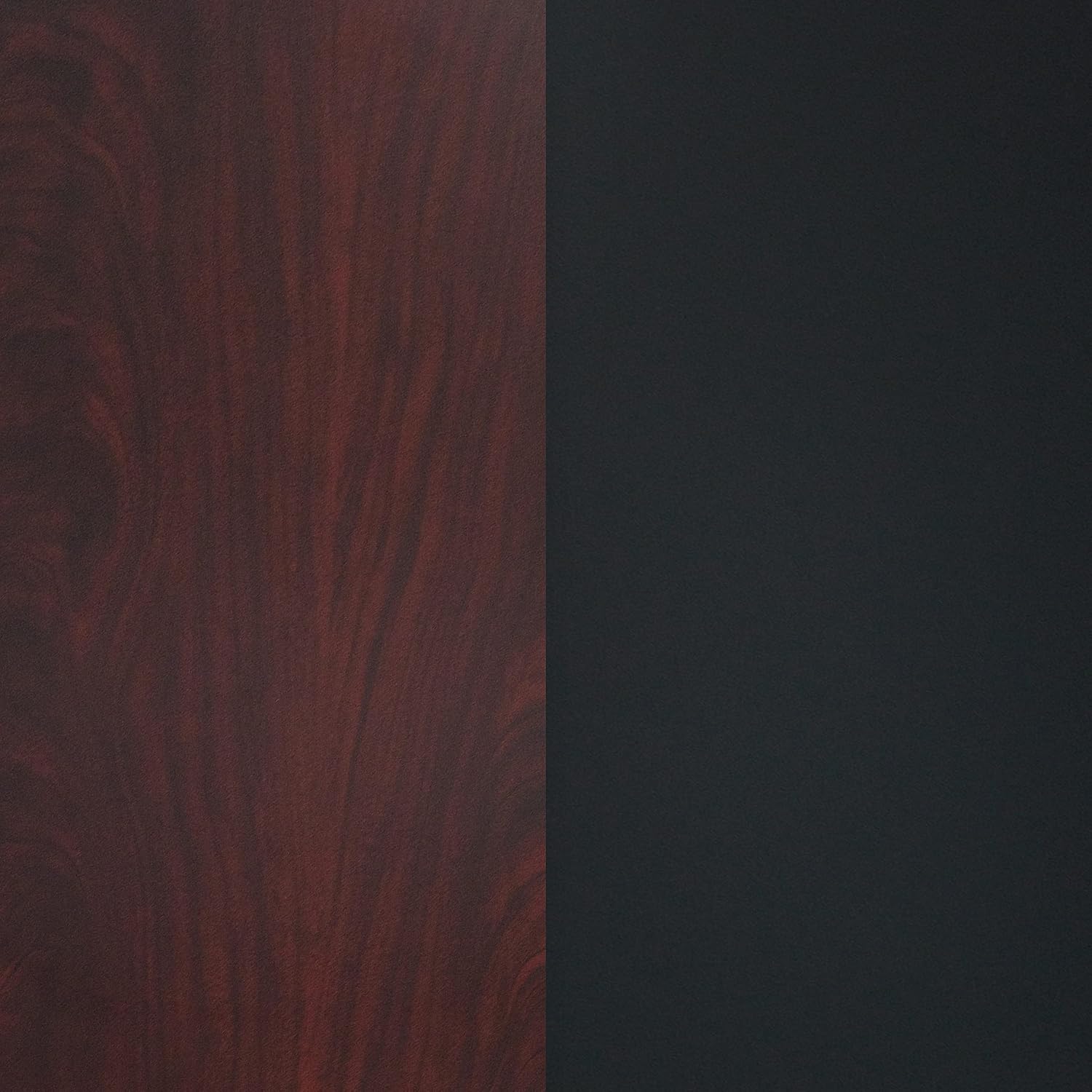 Flash Furniture 24" Round Reversible Table Top, Black/Mahogany | Reversible Laminate Top, Durable Construction, Commercial Use