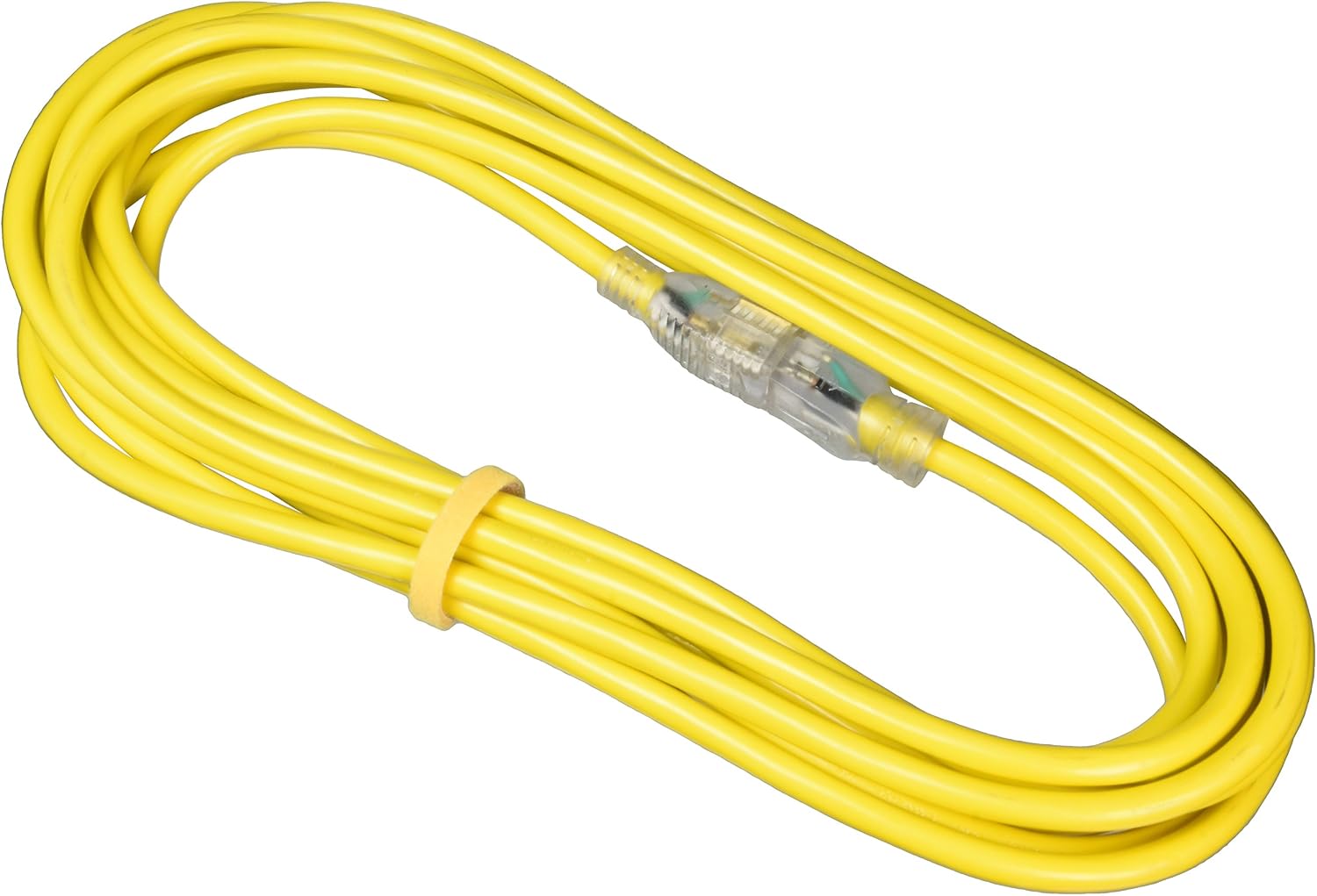 25ft Outdoor/Indoor Extension Cord 12/3 Gauge Extra Heavy Duty 3 Prong SJTW, Waterproof, Flexible Cold-Resistant Long Power Cord,15A 125V 1875W, Yellow by LifeSupplyUSA