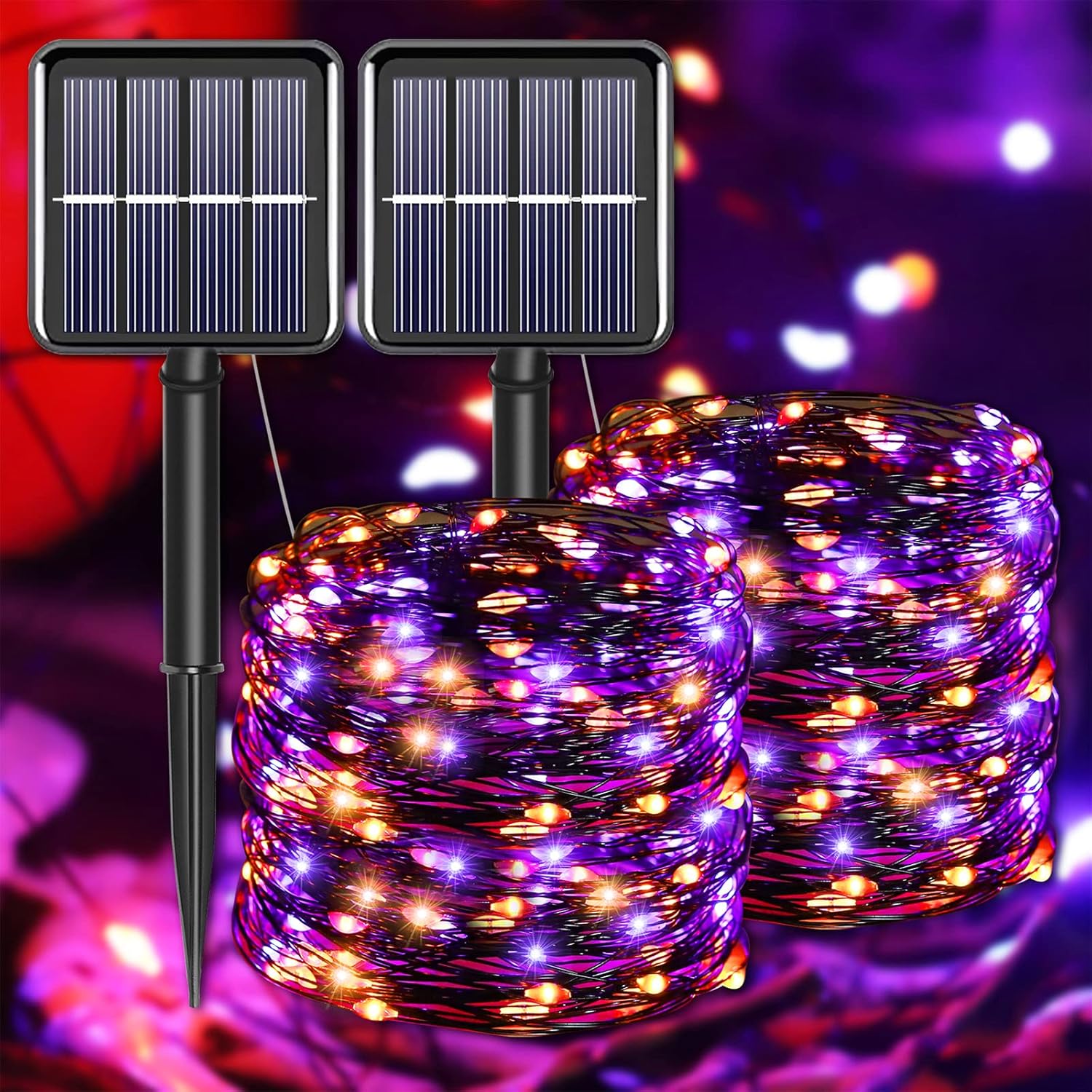 Solar Fairy String Lights, Cool White, 100Led, Outdoor Waterproof