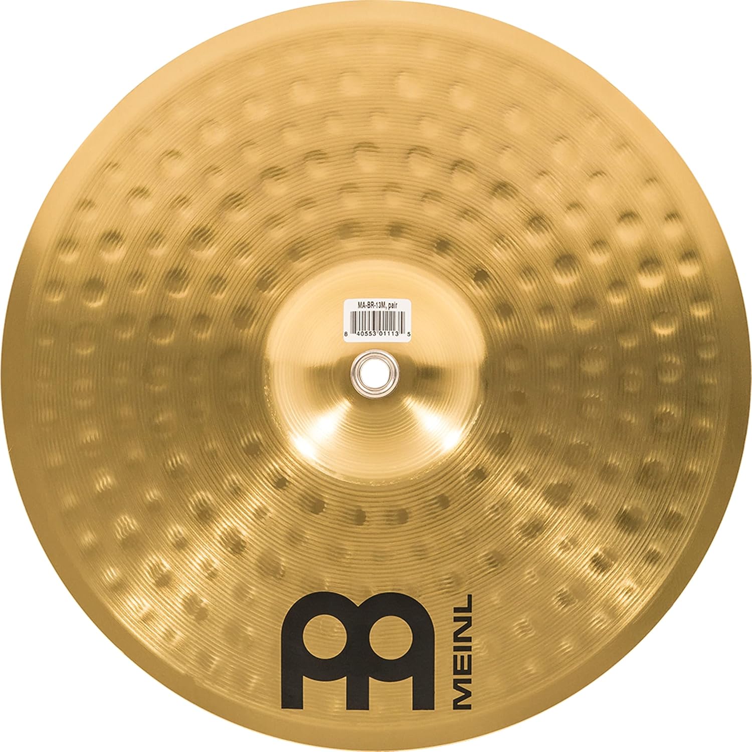 Meinl 14” Marching Cymbal Pair with Straps - Brass Alloy Traditional Finish - Made In Germany, 2-YEAR WARRANTY (MA-BR-14M)