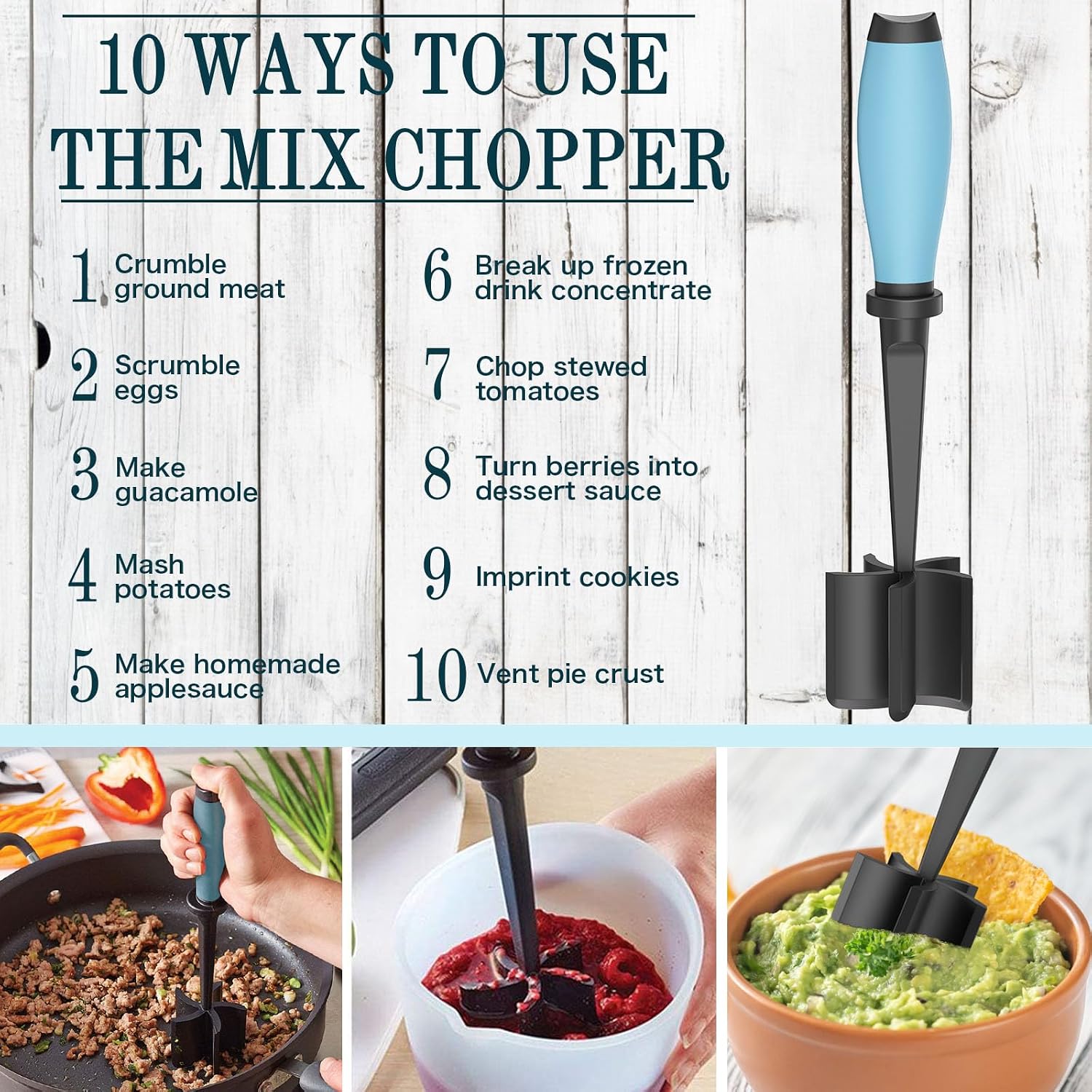 Meat Chopper Ground Beef Masher Tool for Hamburger
