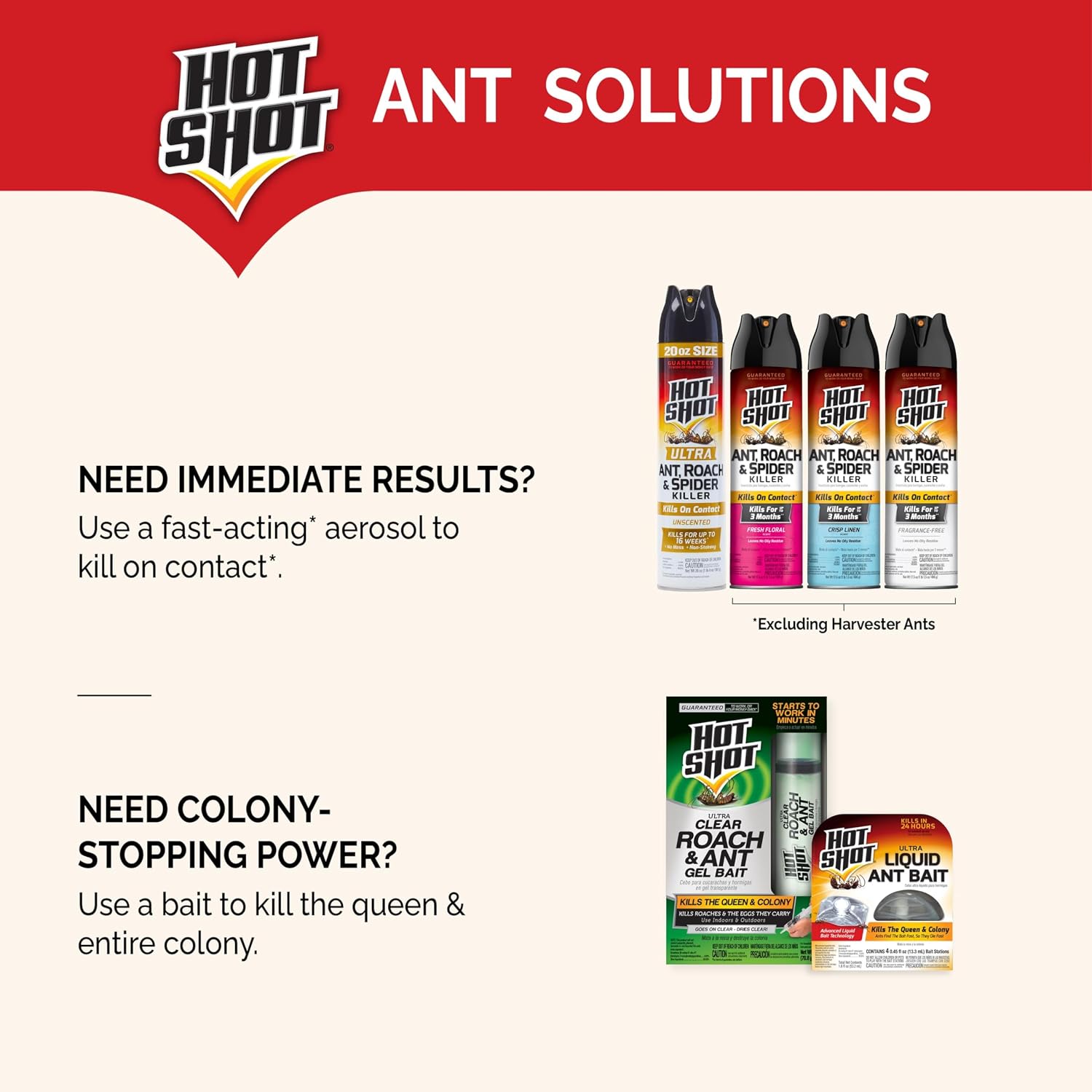 Hot Shot Ultra Liquid Ant Bait, Advanced Liquid Bait Technology Kills Common Household Ants Fast With No Drips Or Spills, 4 Count, Pack of 1 | Kills Common Household Ants In 24 Hours, For Indoor & Outdoor Use, Bait Stations Kill Ants With No Drip or Spil…