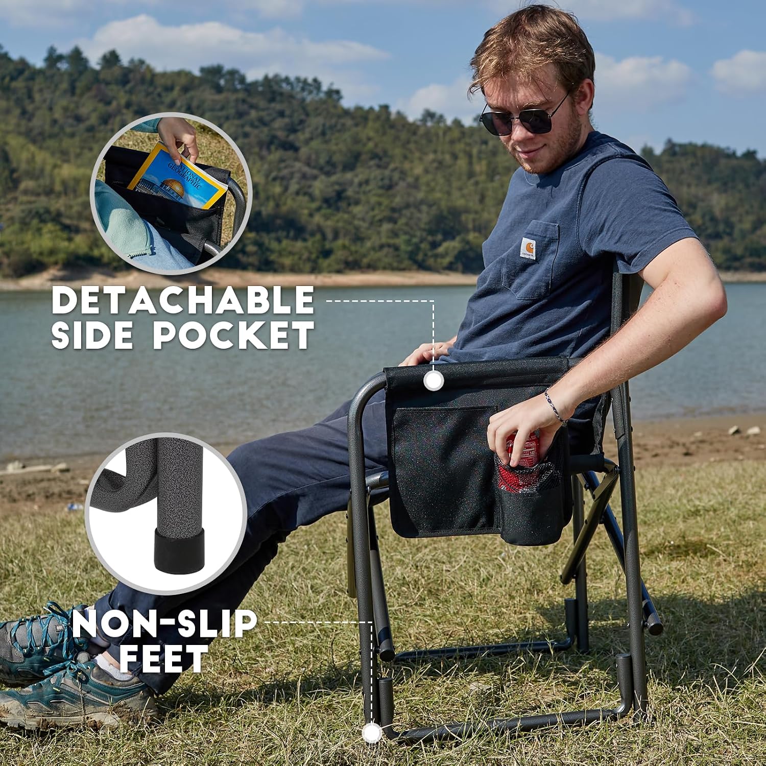 TIMBER RIDGE Aluminum Oversized Camping Chair