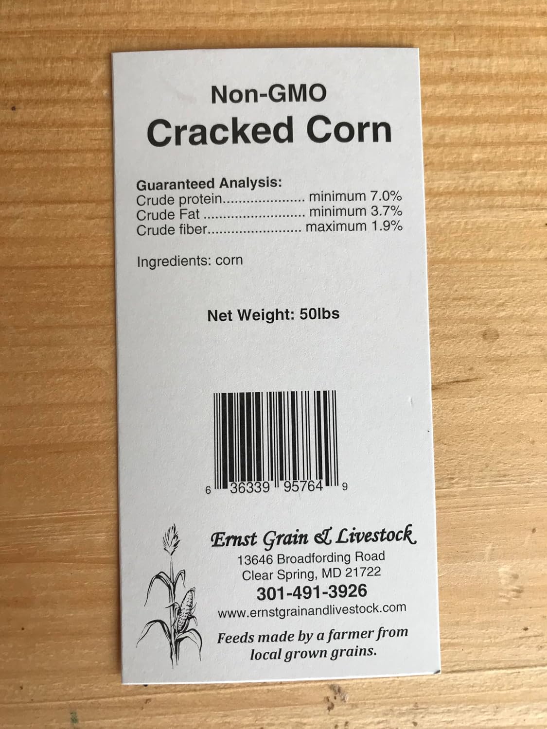 Ernst Grain & Livestock Cracked Corn, Non-GMO – Perfect Feed for Ducks, Squirrels, Chickens, Ducks, Deer, Rabbits, Geese, and More! (46 lb)