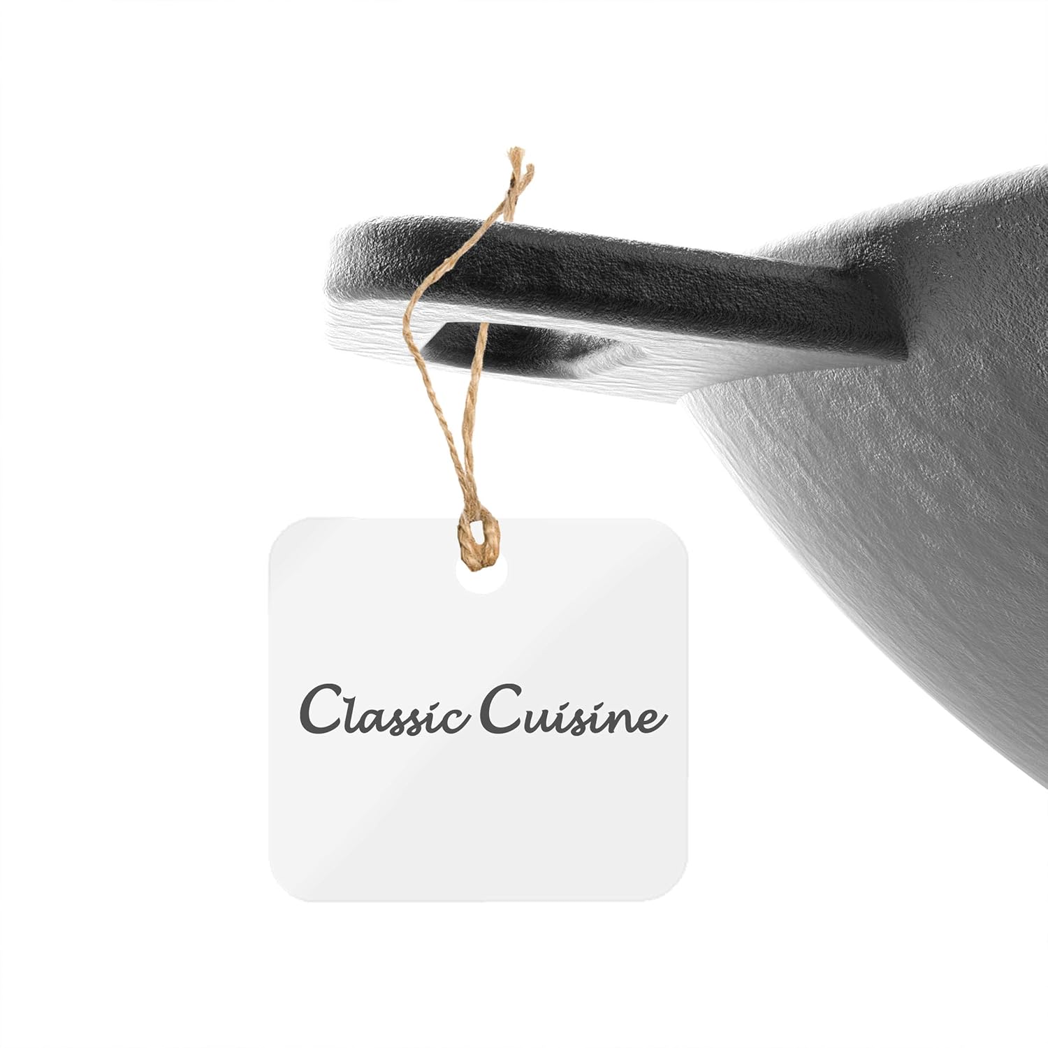 Classic Cuisine Cast Iron Wok, 14-Inch
