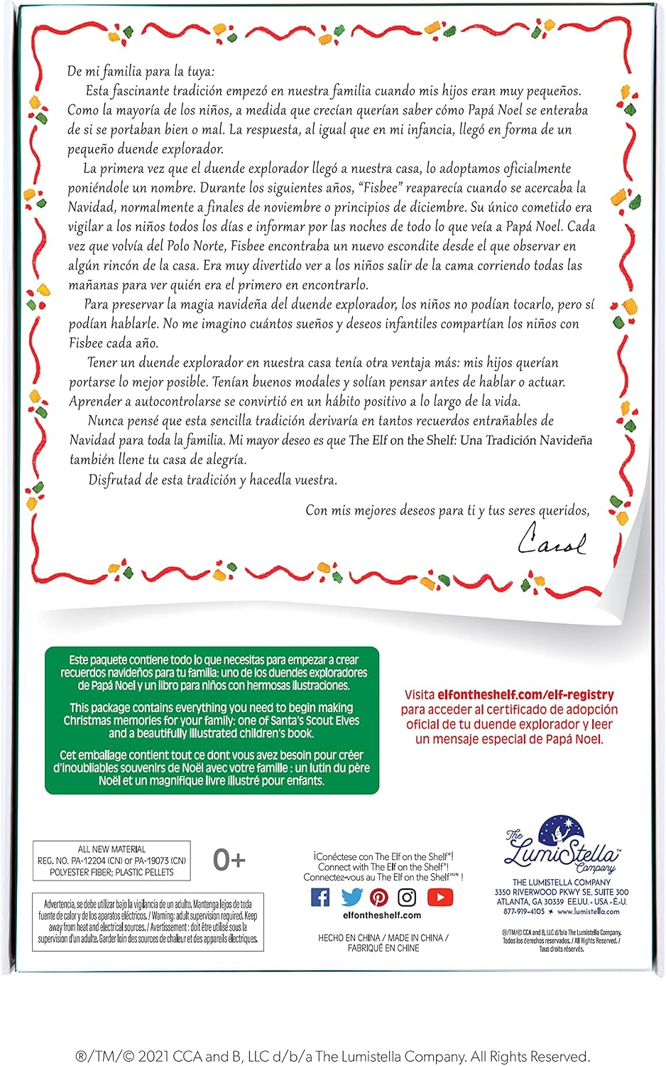 The The Elf on The Shelf UNA TradiciÃn NavideÃa Spanish Language Book & Blue-Eyed Boy Scout Elf