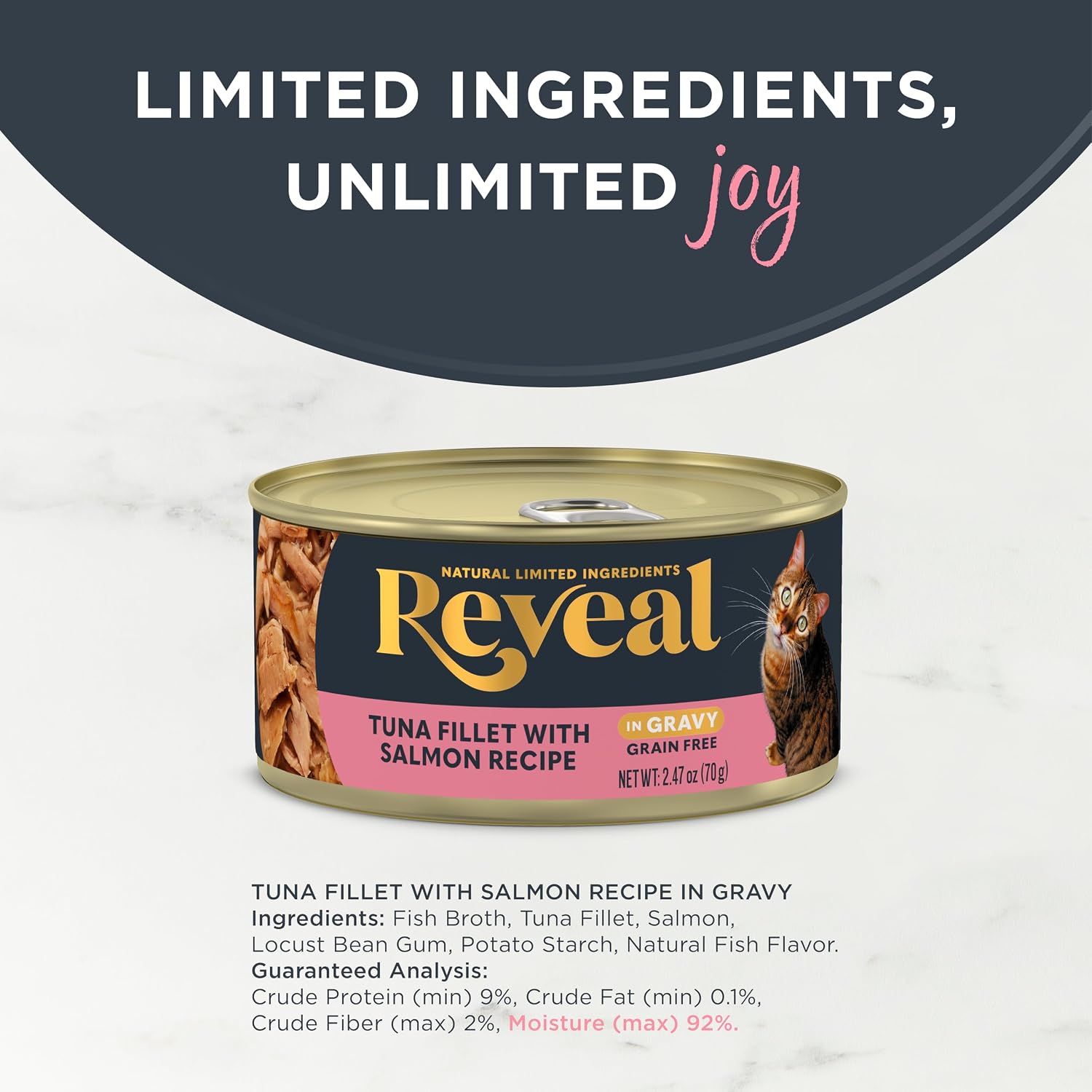 Reveal Tuna in Gravy Wet Cat Food 24-Pack 2.47 oz Cans