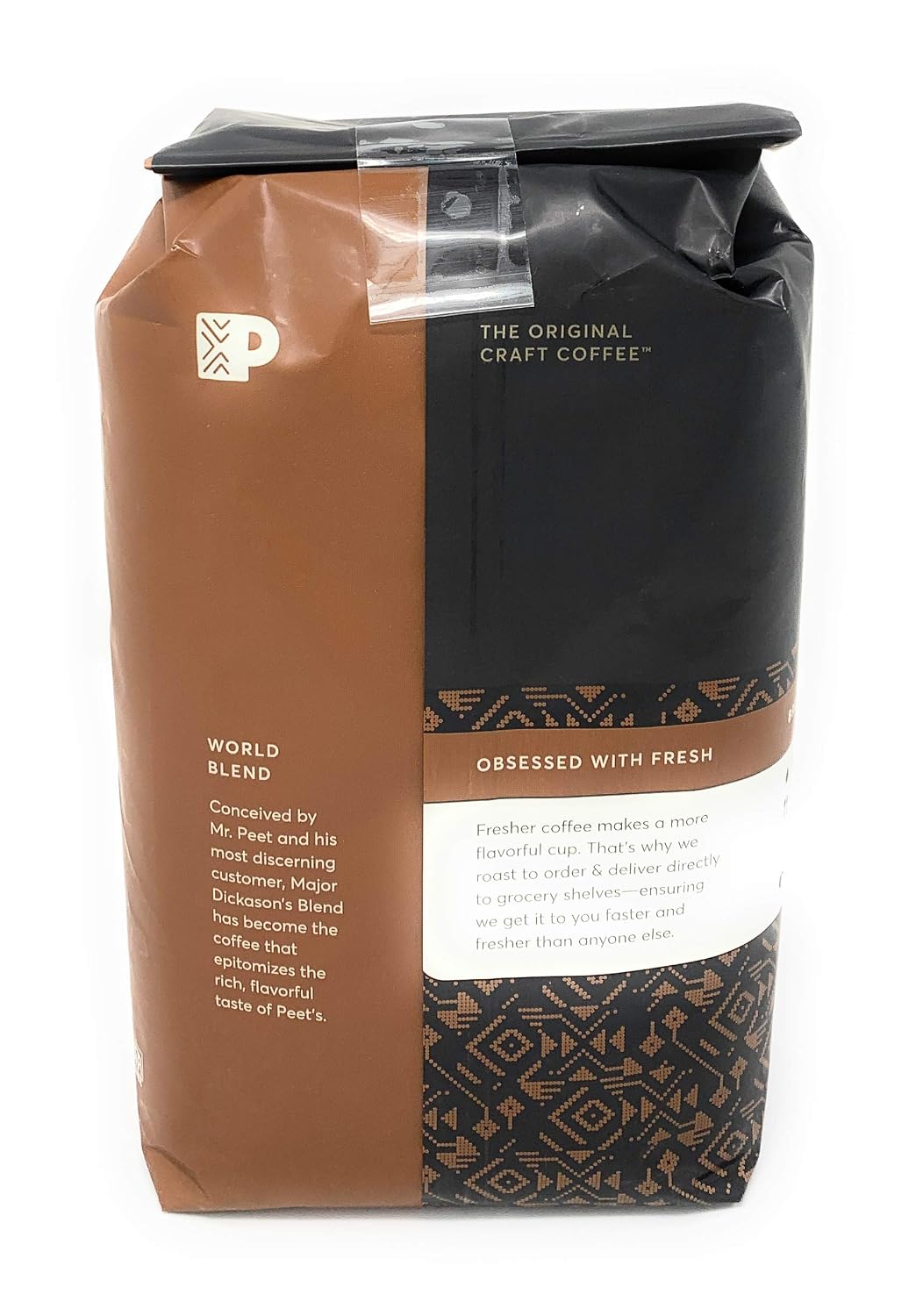 Peet's Coffee Whole Bean Coffee, Dark Roast, Major Dickason's, 18 Ounces