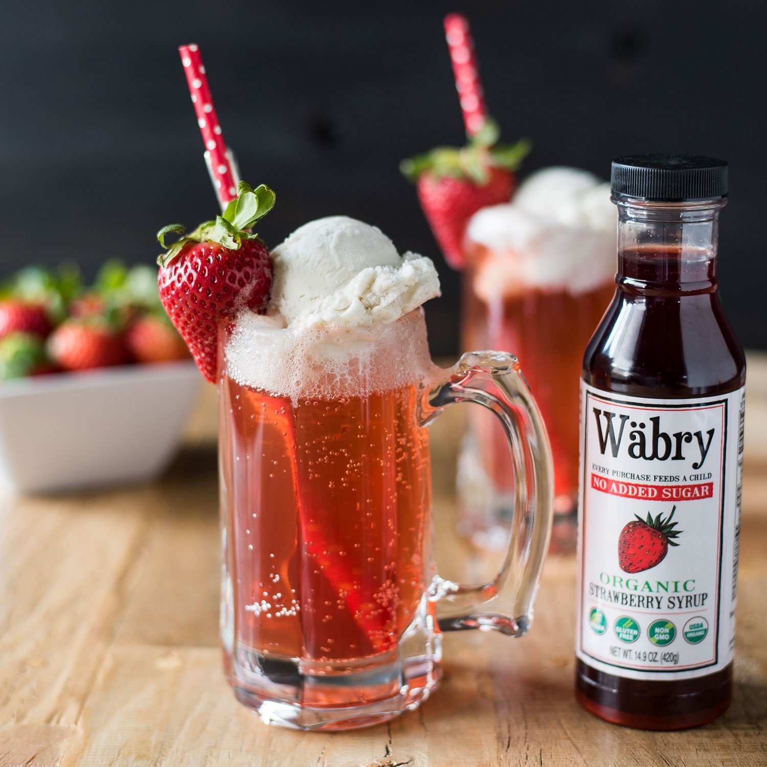 Wäbry Blueberry Syrup – 14.9oz (420g), Natural Fruit Flavor Organic Snow Cone Syrup for Drizzling on Shaved Ice, Waffles, Ice Cream & Lattes, Non-GMO, Dye-Free Vegan Syrups, 12 Servings Per Bottle