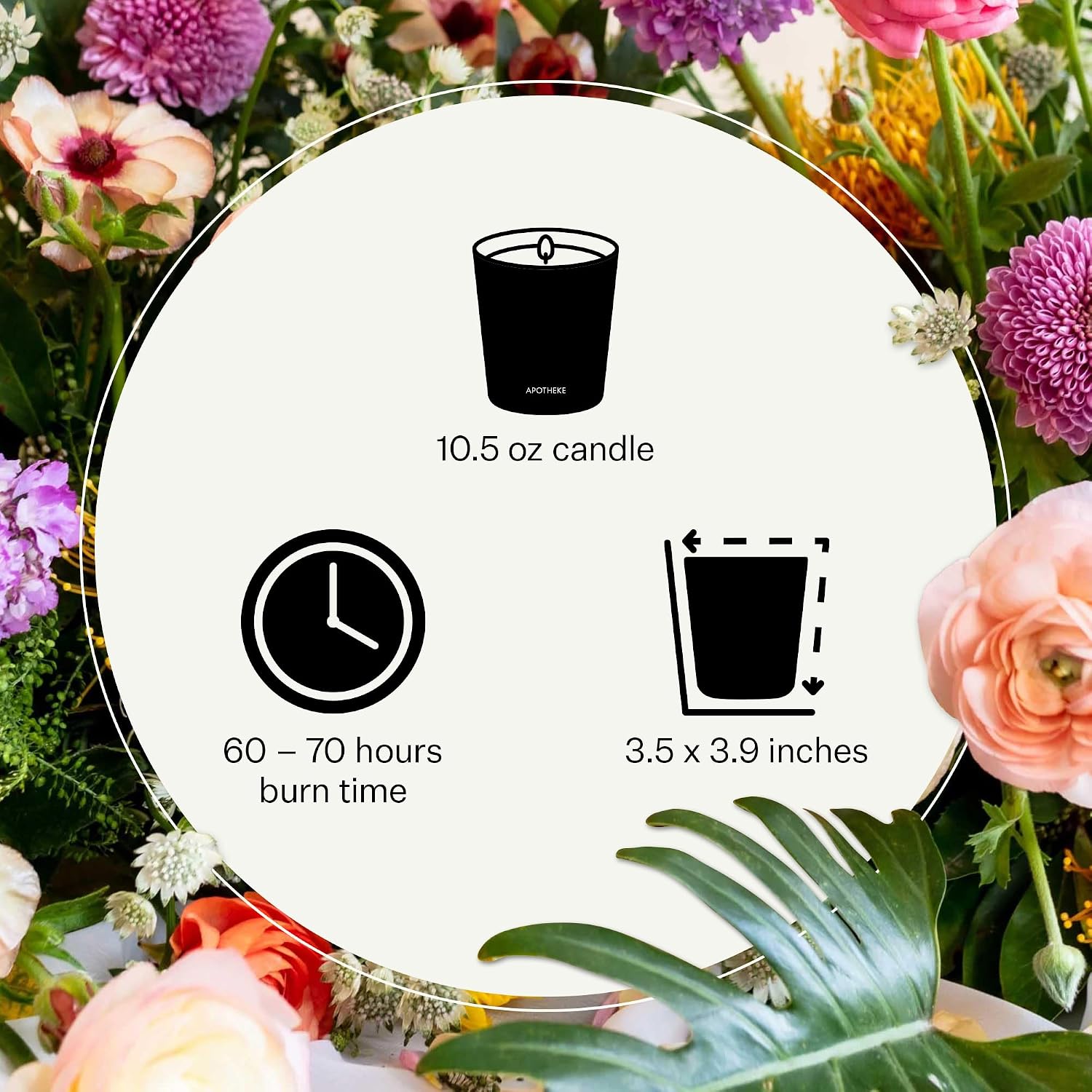 Apotheke Signature Scented Candles for Home, Canvas - 10.5 Oz | Long-Lasting Non-Toxic Soy Wax Jar Candle with Essential Oils, Large - Luxury Gift for Women & Men
