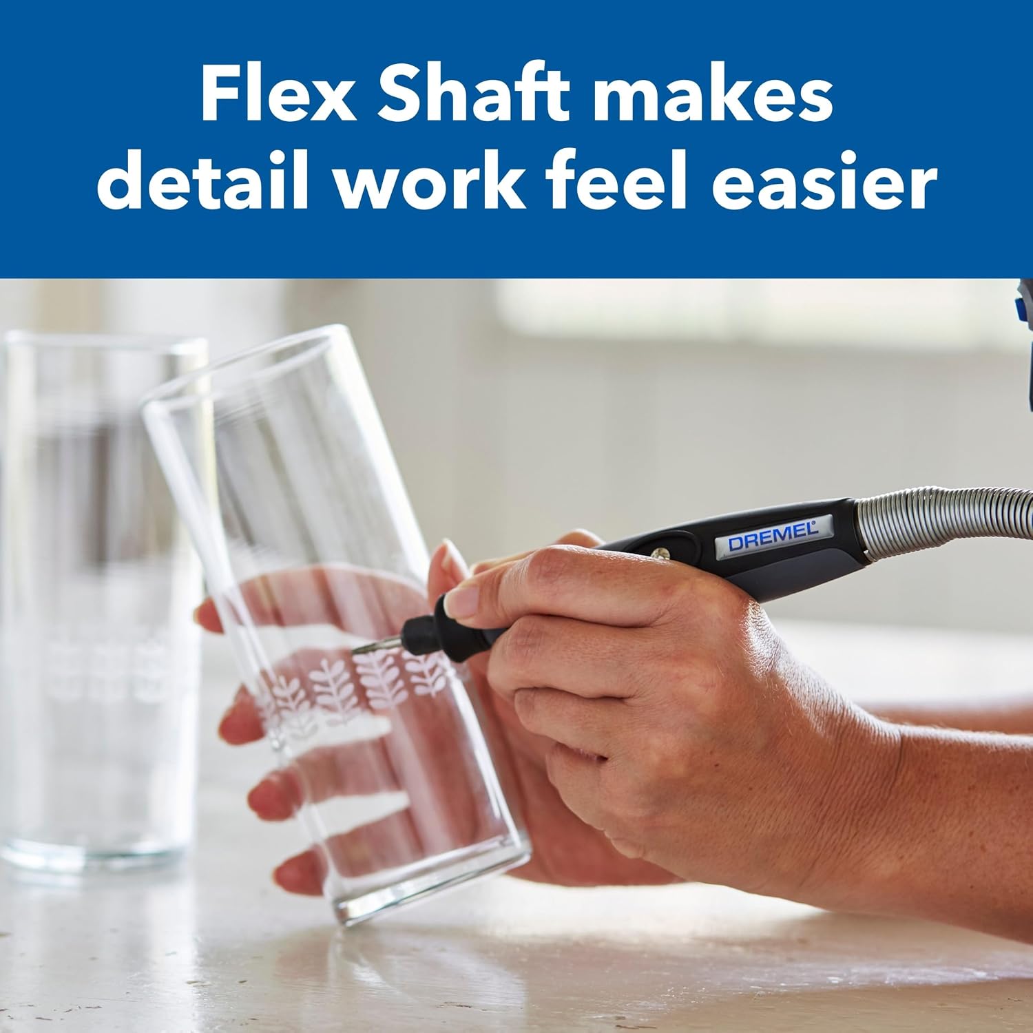 Dremel 4300-9/64 Rotary Tool Kit with Flex Shaft - 9 Attachments & 64 Accessories - Ideal for Engraving, Etching, Sanding, and Polishing