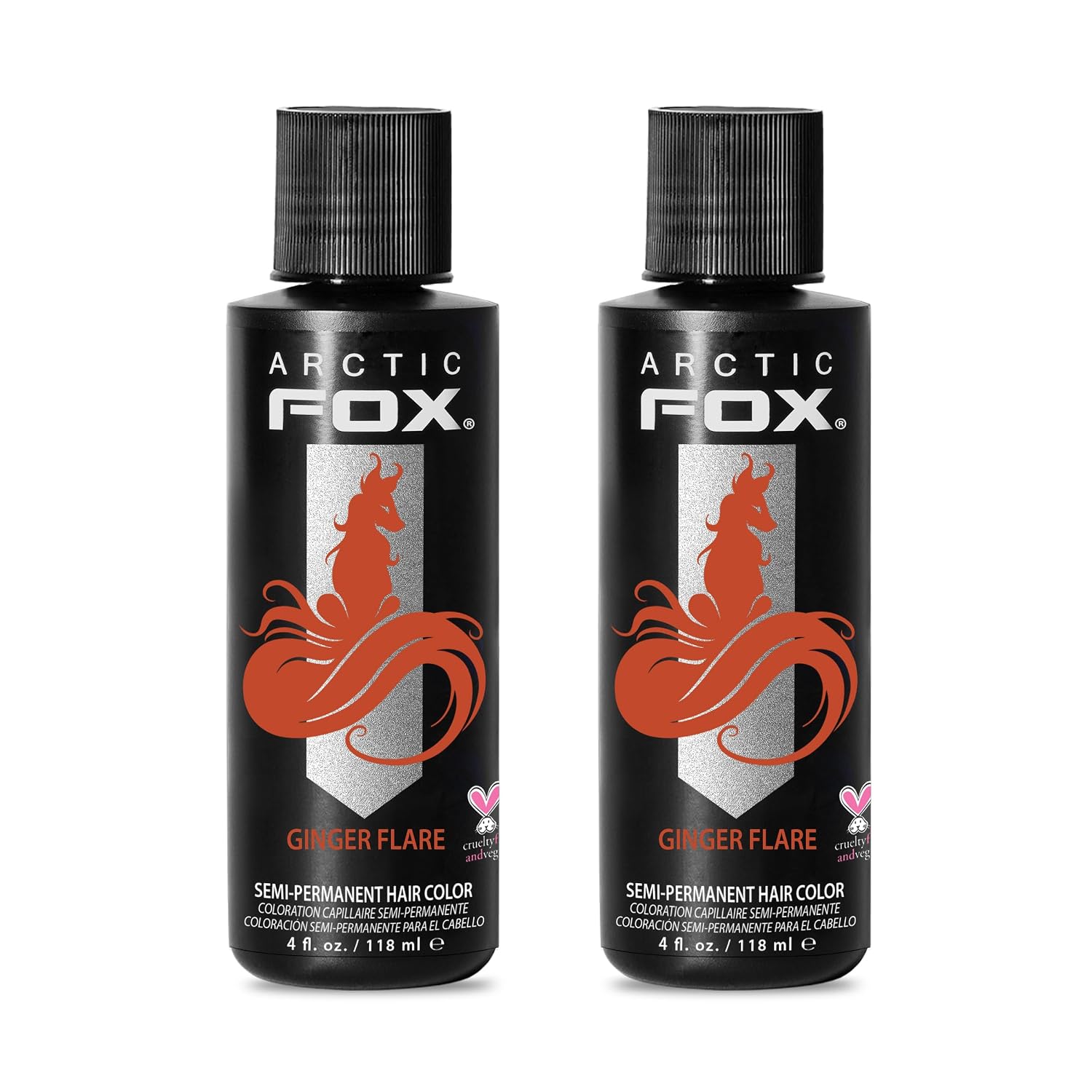ARCTIC FOX Virgin Pink Semi-Permanent Hair Color - Vegan - 4 fl oz | Vivid and Vibrant, Cruelty Free, Ammonia Free, Peroxide Free, , Cream Formula