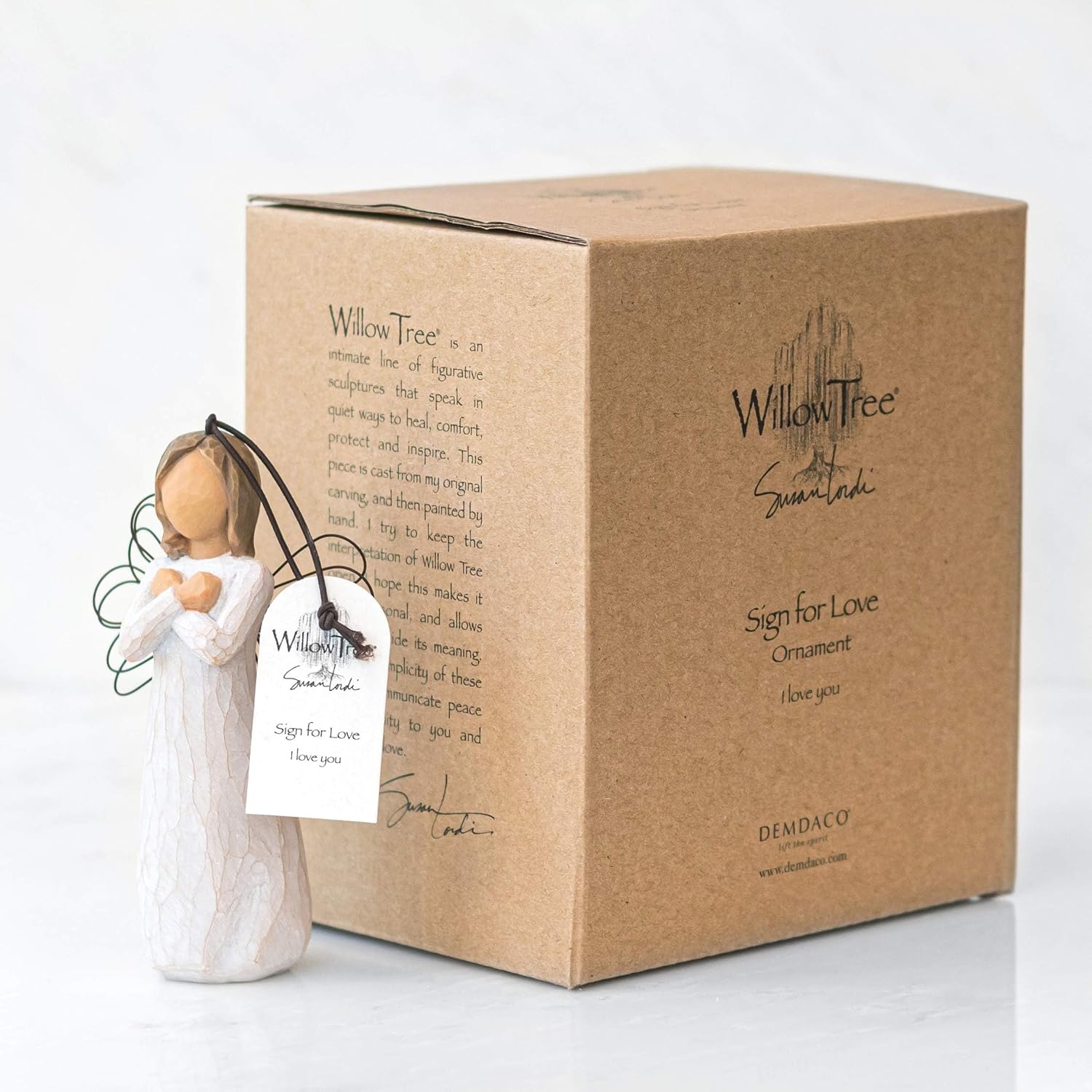 Willow Tree Holy Family, Sculpted Hand-Painted Hanging Ornament | Sentimental Keepsake Gift for Loved Ones, Cast from a Susan Lordi Original Carving, Cast Resin, Ready to Hang