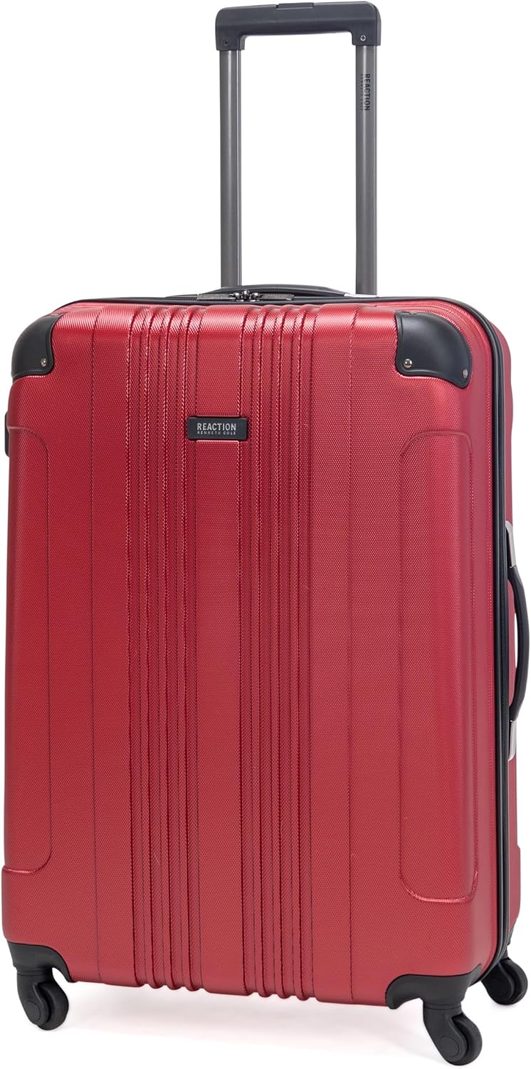 Kenneth Cole REACTION Out of Bounds Lightweight Hardshell 4-Wheel Spinner Luggage, Teal, 20-Inch Carry On