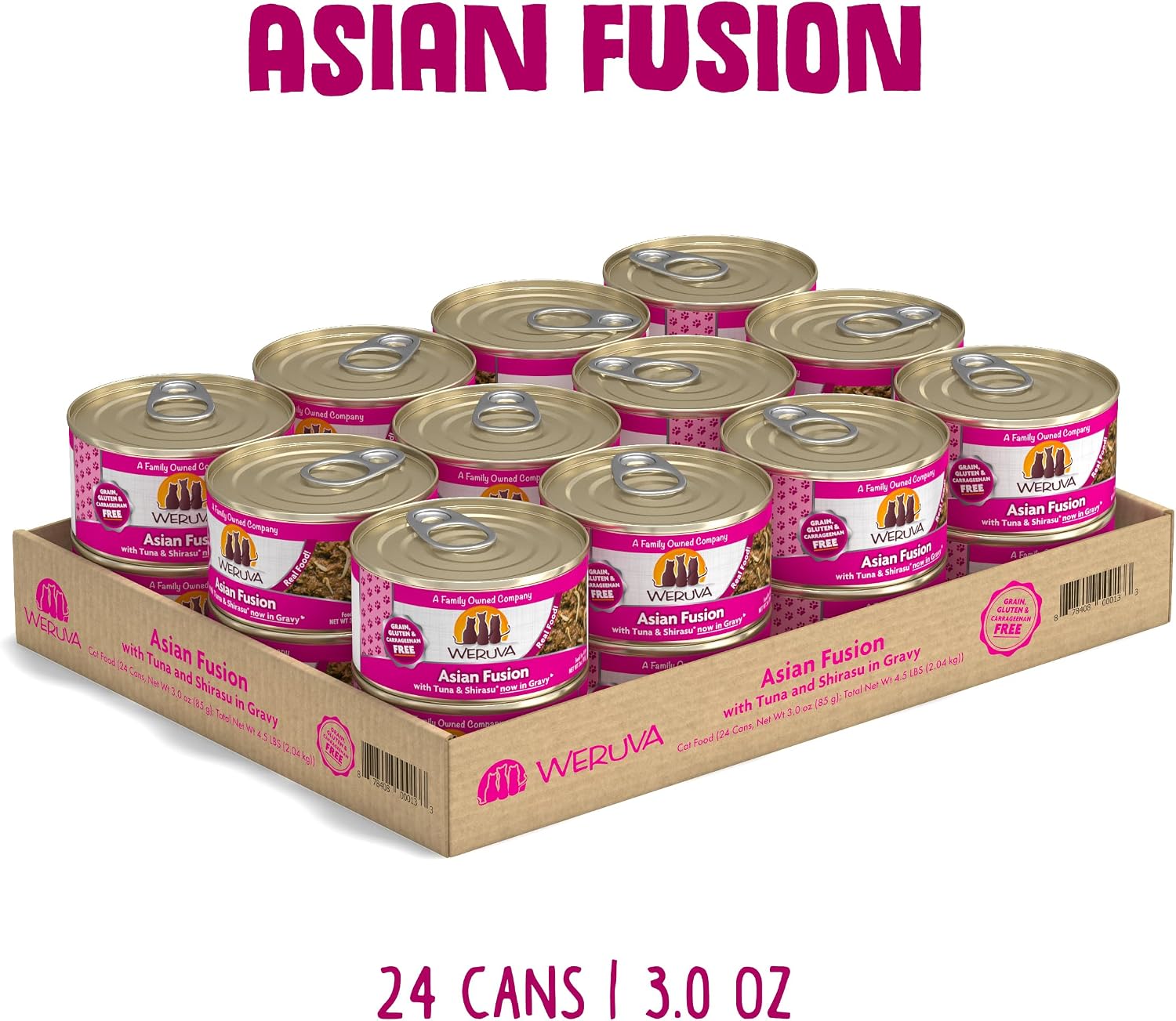 Weruva Classic Cat Food, Paw Lickin’ Chicken with Chicken Breast in Gravy, 3oz Can (Pack of 24)