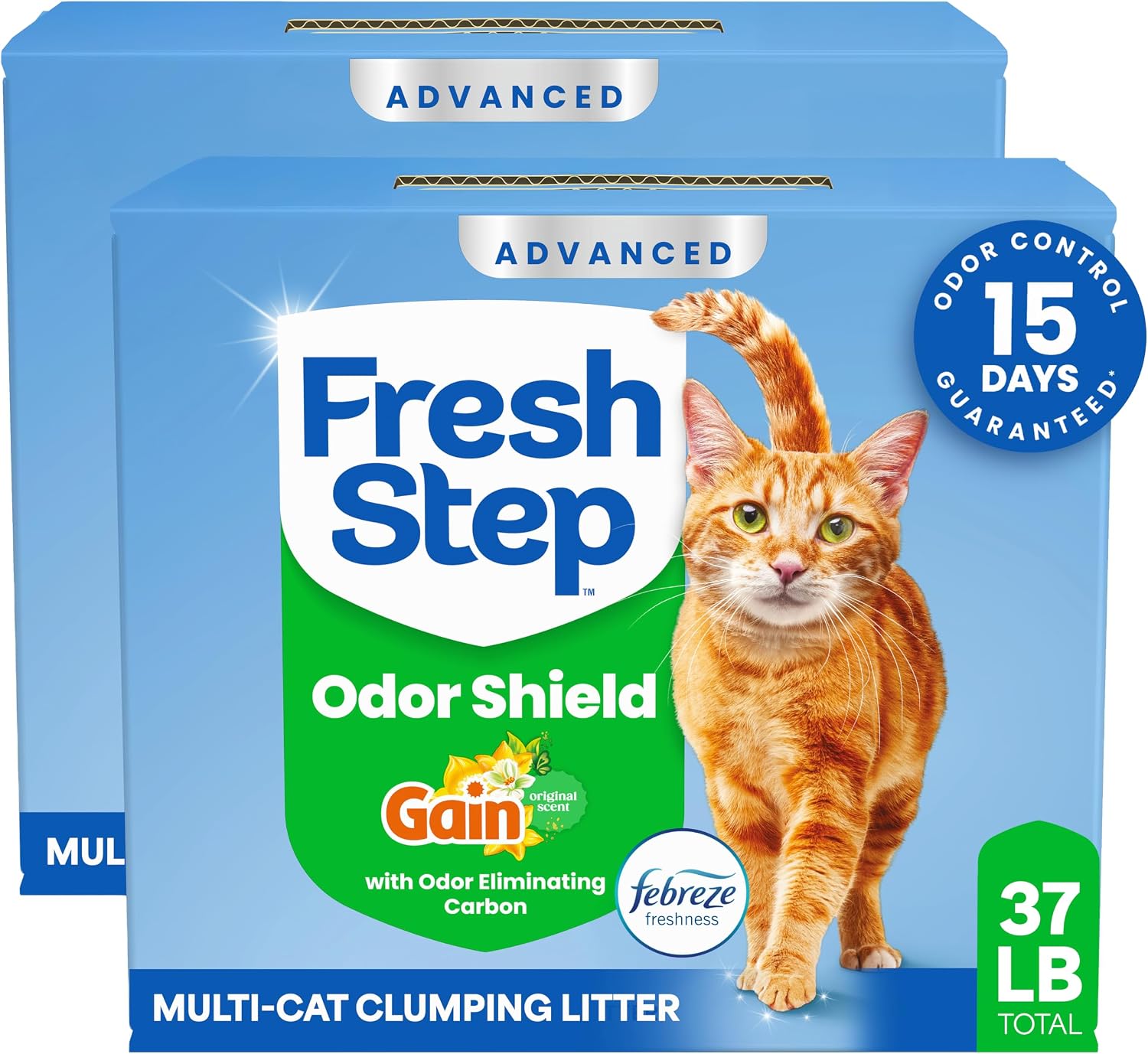 Fresh Step Extreme Clump Multi Cat Clumping Cat Litter, 14 lb. | Forms Tight Clumps, Easy To Scoop, Scented, Ammonia Block Technology, Low Dust, Compatible with Most Auto Litter Boxes