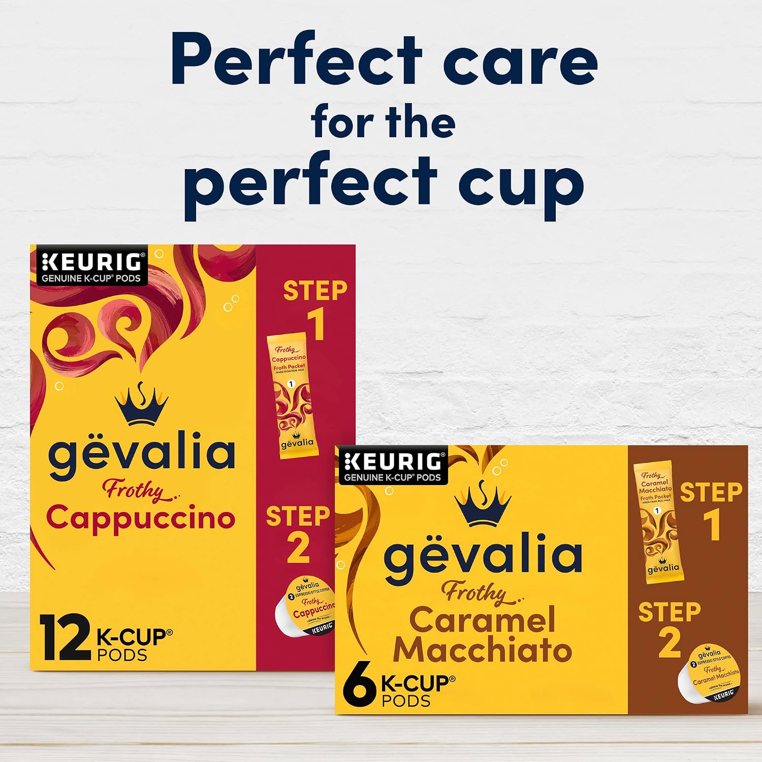 Gevalia K‐Cup® Coffee Pods & Froth Packets Kit, 6 ct, Cappuccino Espresso