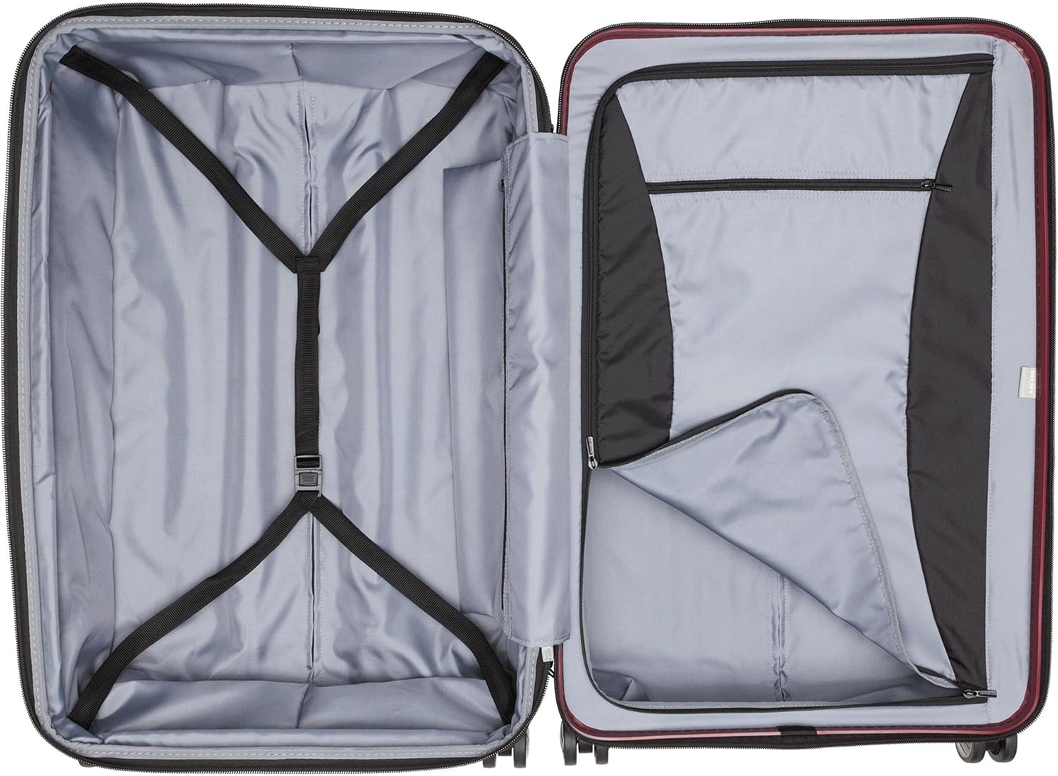 DELSEY PARIS Titanium Hardside Expandable Luggage with Spinner Wheels Carry-On Luggage, Graphite, Carry-On 19 Inch