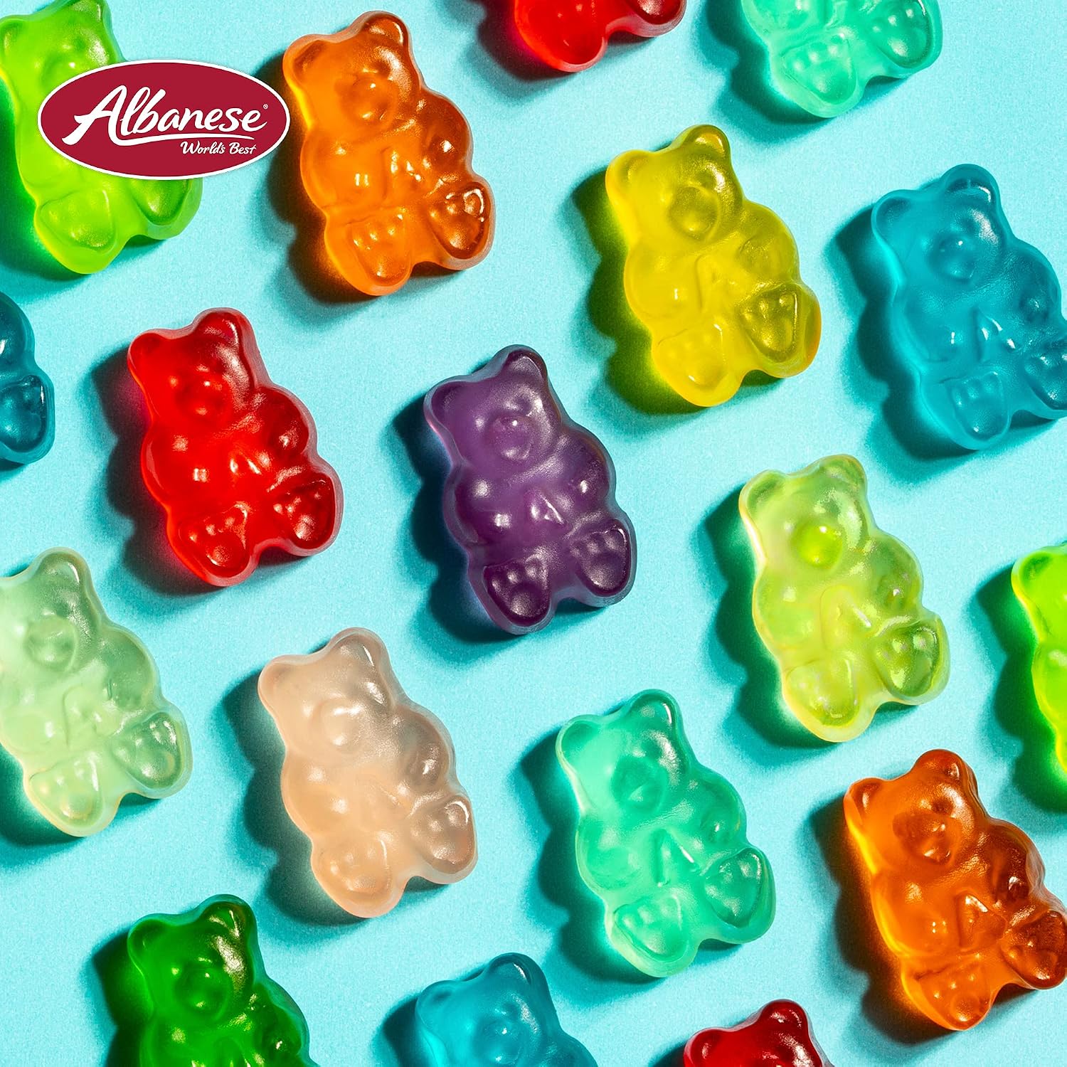Albanese World's Best 12 Flavor Gummi Bears | 5lbs of Fruit Bulk Candy | Soft and Chewy Gummies, Gluten Free, Fat Free | Cherry, Blue Raspberry, Mango and More | Great Snack for Travel and Kids