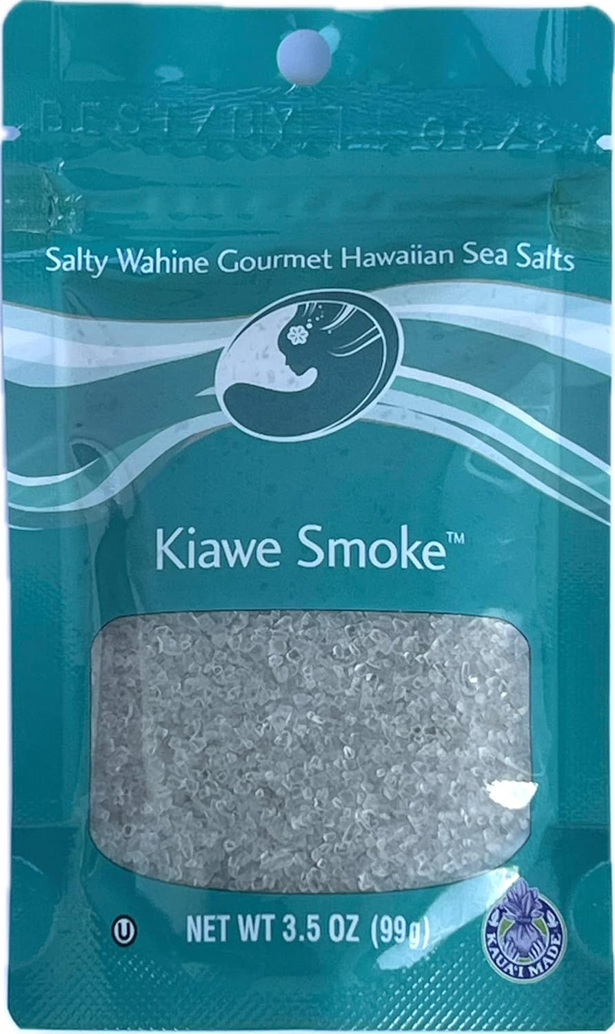 Salty Wahine Gourmet Hawaiian Sea Salts, Hawaiian Sea Salt and Rainbow Peppercorns, 4 Ounce