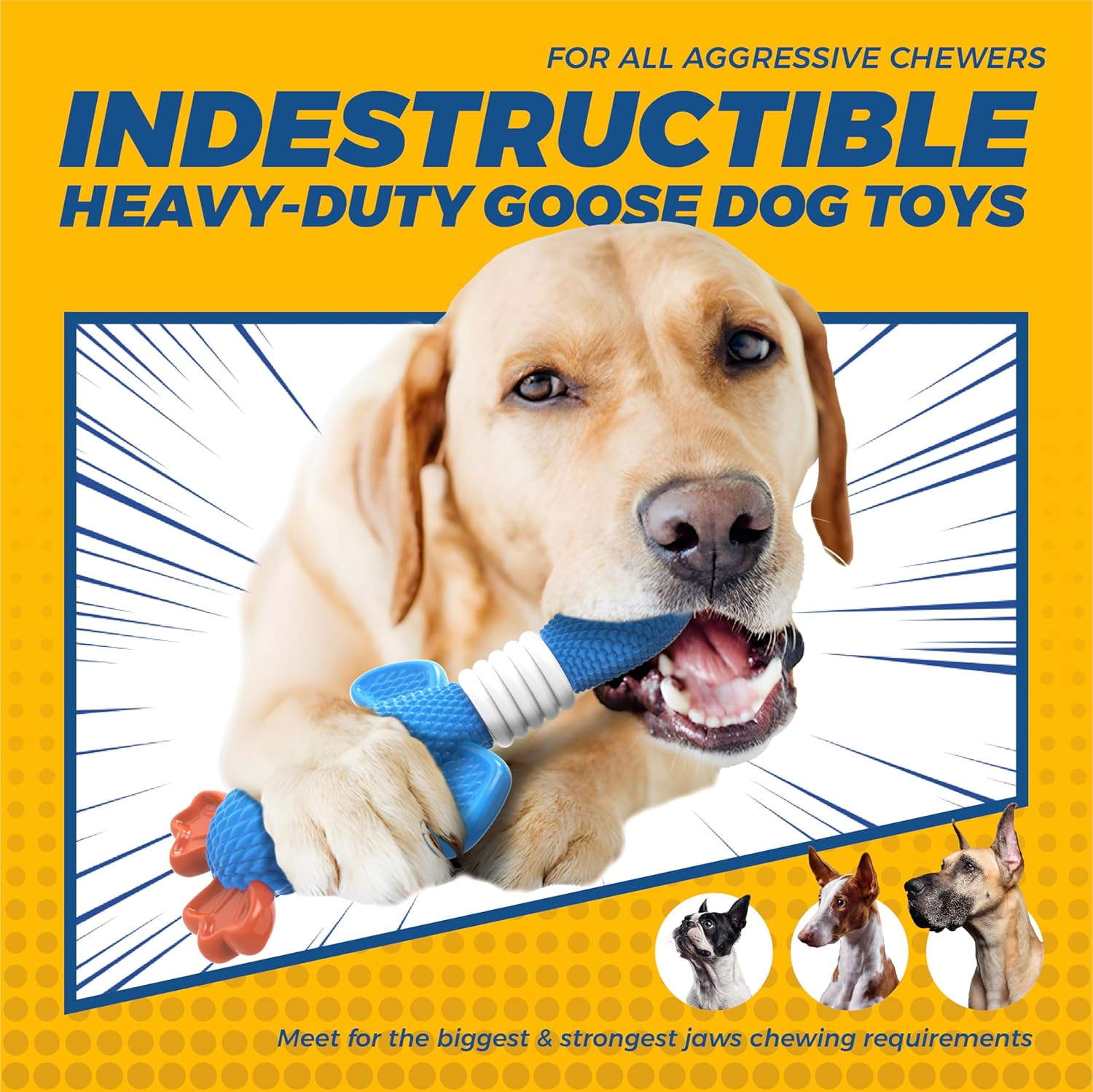Vitscan Dog Toys for Large Dogs and Aggressive Chewers, Durable Dog Toy,5-Knot Rope Tug,Heavy Duty Chew Sturdy Cotton Knot Ropes Toy for Large Breed Dogs,Indestructible Rope for Tug-of-War Play