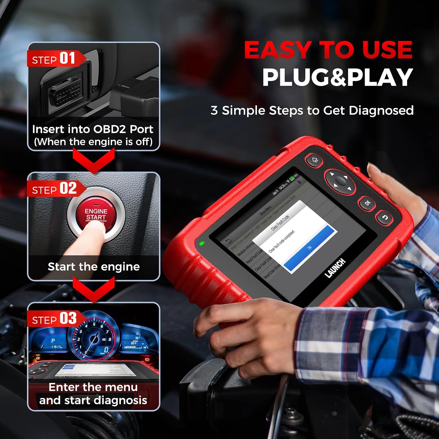 Launch OBD2 Scanner CRP123X Elite V3.0