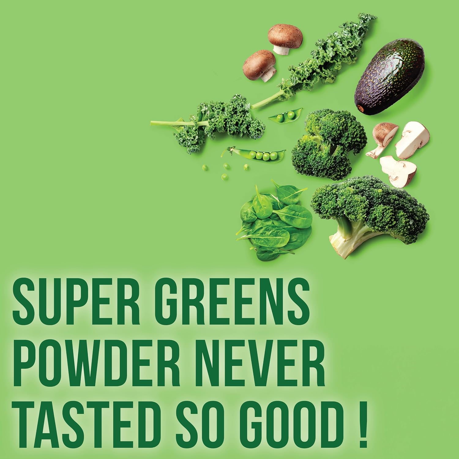 Country Farms Organic Super Greens Powder, Daily Greens Drink Mix with 50 Organic Superfoods, Fruits, Vegetables, Fiber, Mushrooms & Probiotics for Gut Health, Digestion & Energy, Berry Flavor